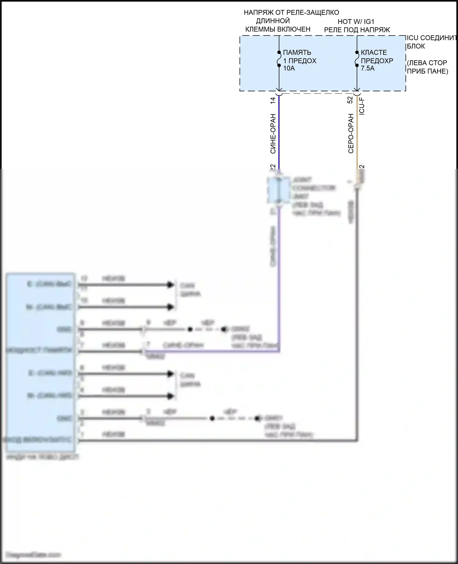 IONIQ 6 Hyundai I (2022-2024): Электросхема лобового дисплея 