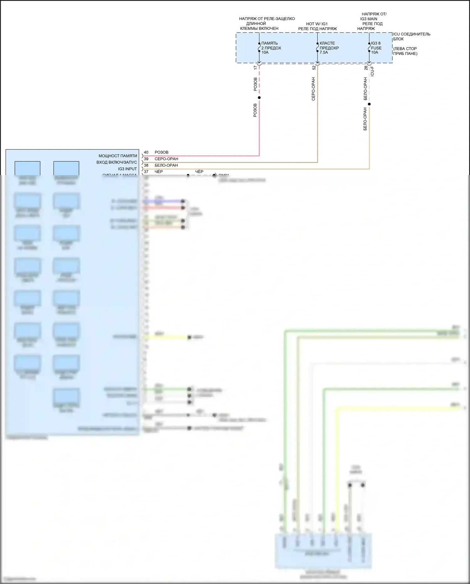 IONIQ 6 Hyundai I (2022-2024): Электросхема приборной панели (1 из 2) 