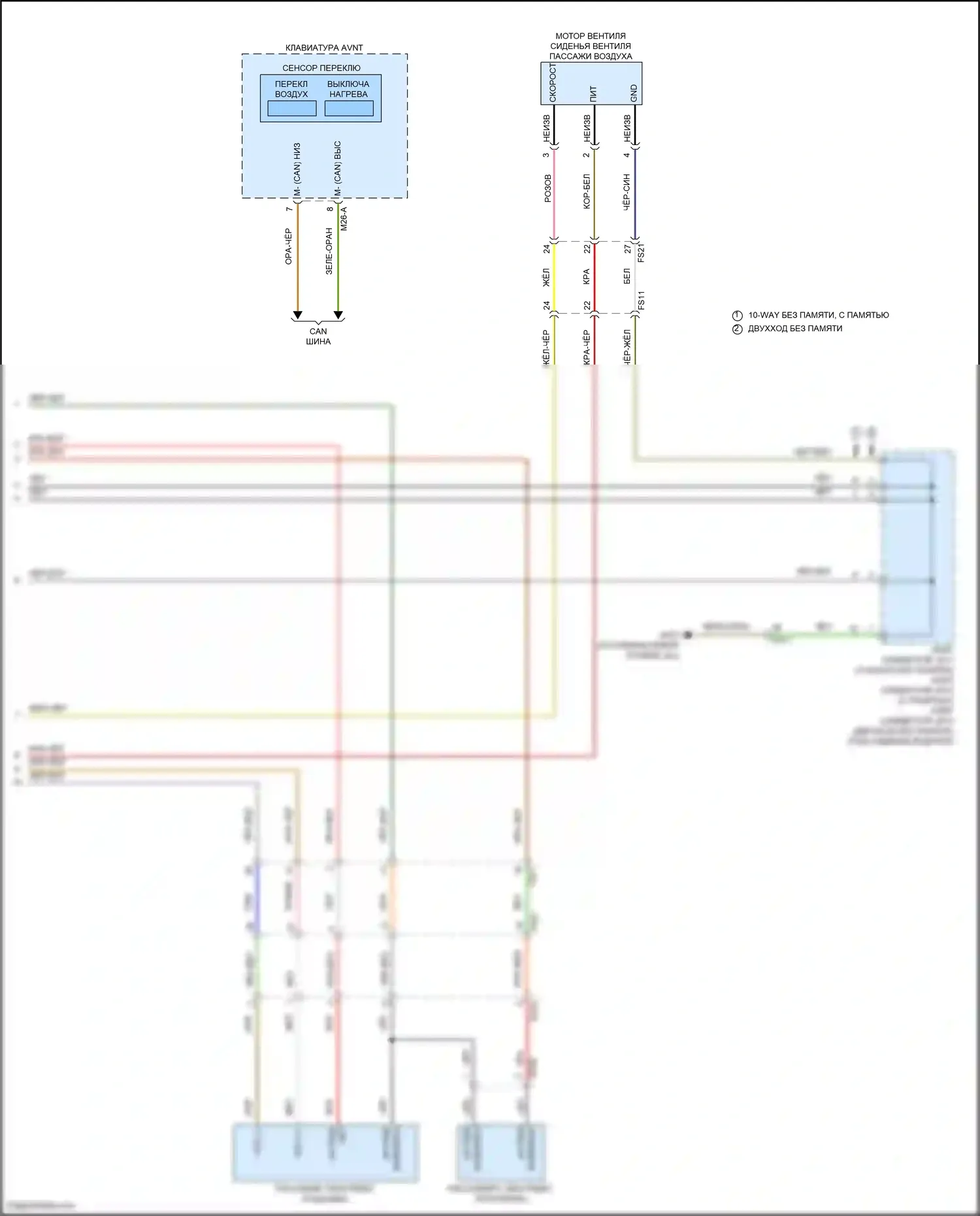 IONIQ 6 Hyundai I (2022-2024): Электросхема вентиляции сиденья (2 из 2) 