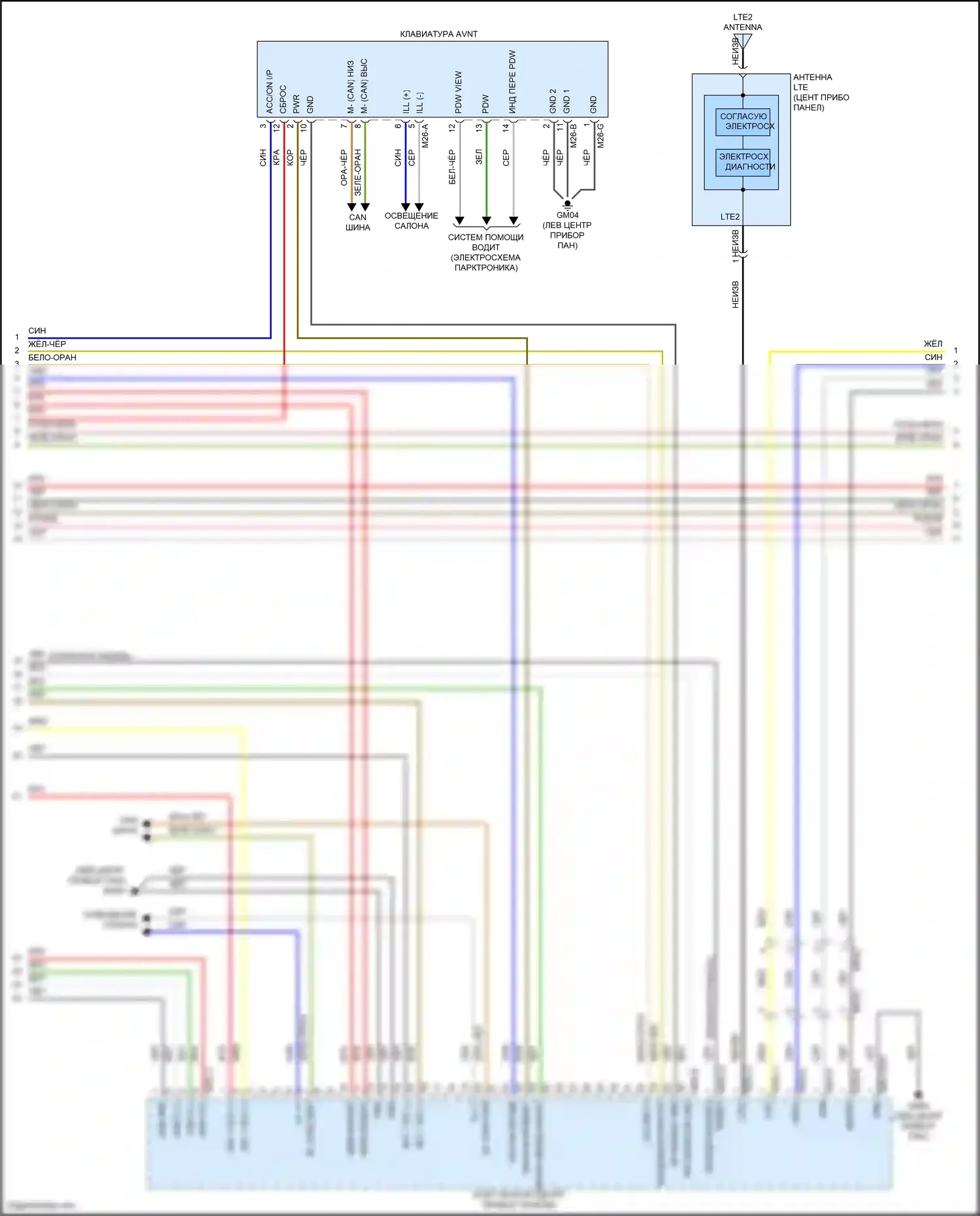 IONIQ 6 Hyundai I (2022-2024): Электросхема навигации, с усилителем (3 из 5) 