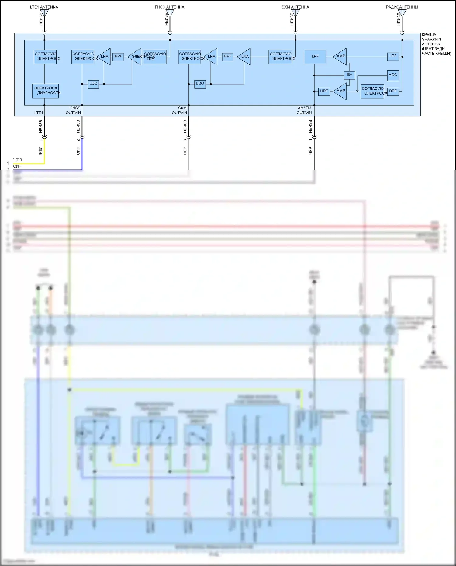 IONIQ 6 Hyundai I (2022-2024): Электросхема навигации, с усилителем (4 из 5) 