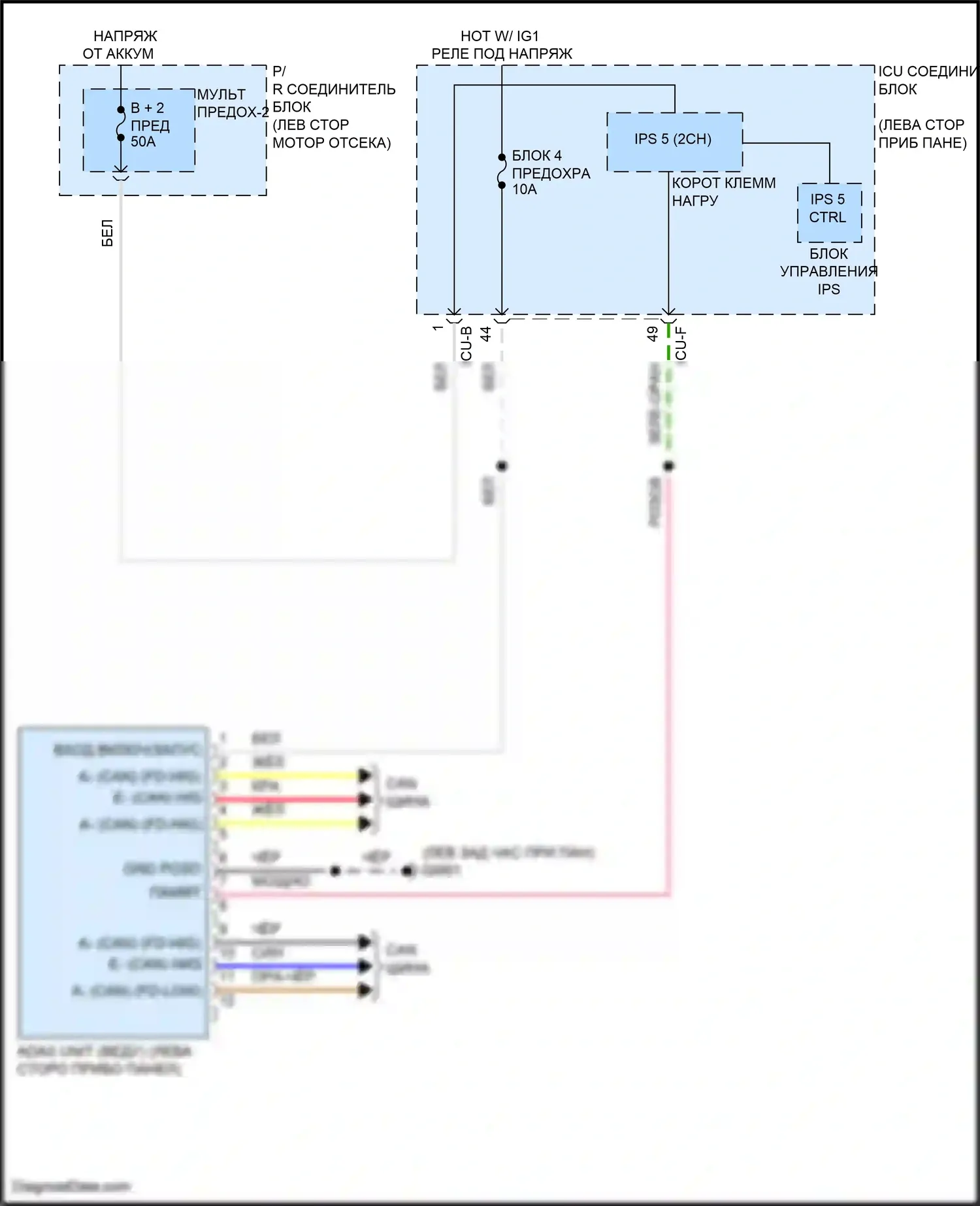IONIQ 6 Hyundai I (2022-2024): Электросхема помощи водителю 