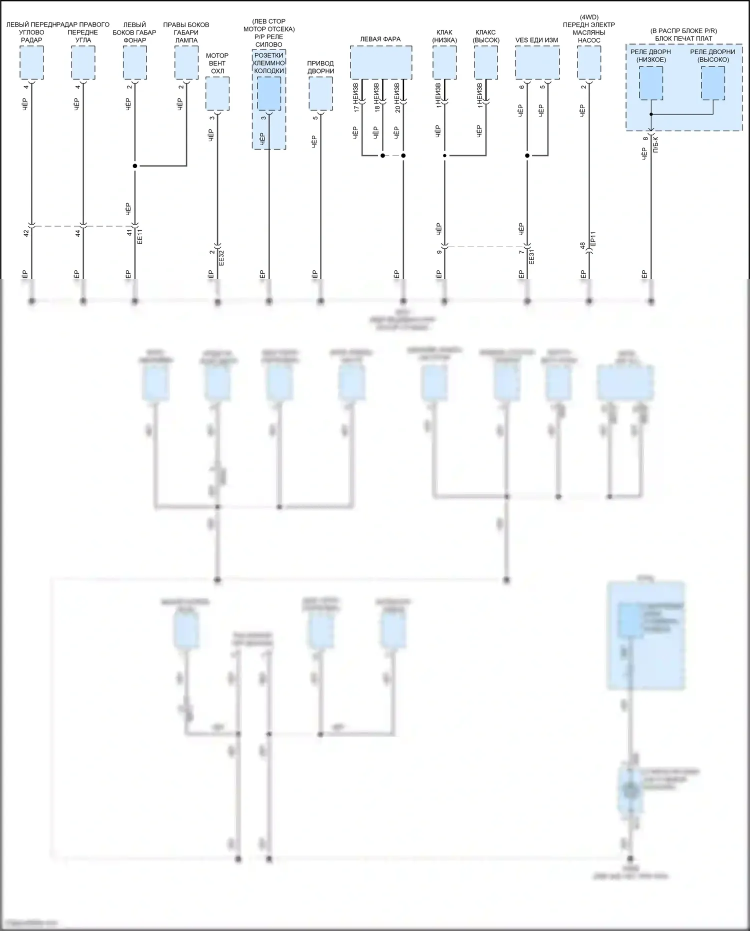 IONIQ 6 Hyundai I (2022-2024): Электросхема разводки массы (2 из 7) 