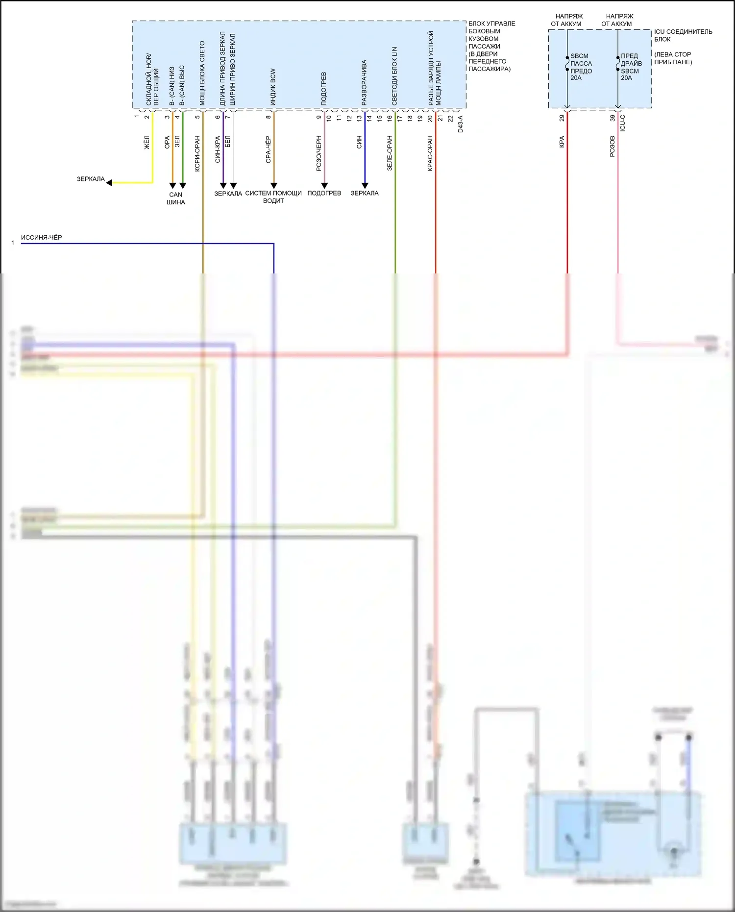 IONIQ 6 Hyundai I (2022-2024): Электросхема центрального замка (8 из 9) 
