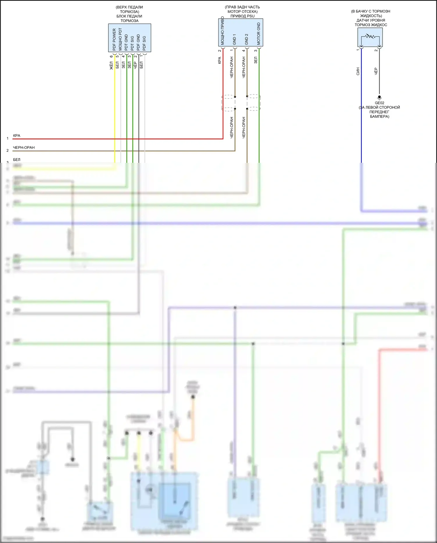 IONIQ Hyundai I (2016-2024): Антиблокировочная система abs электросхема, за исключением гибридной (2 из 3) 