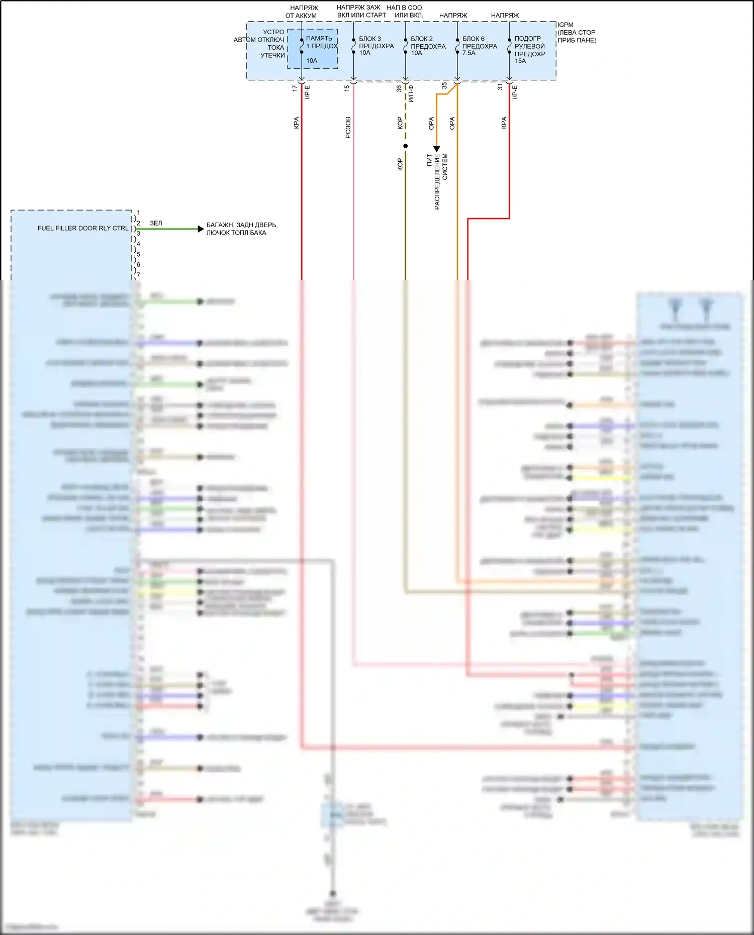 IONIQ Hyundai I (2016-2024): Электросхема блока управления кузовом, подключаемый гибрид 