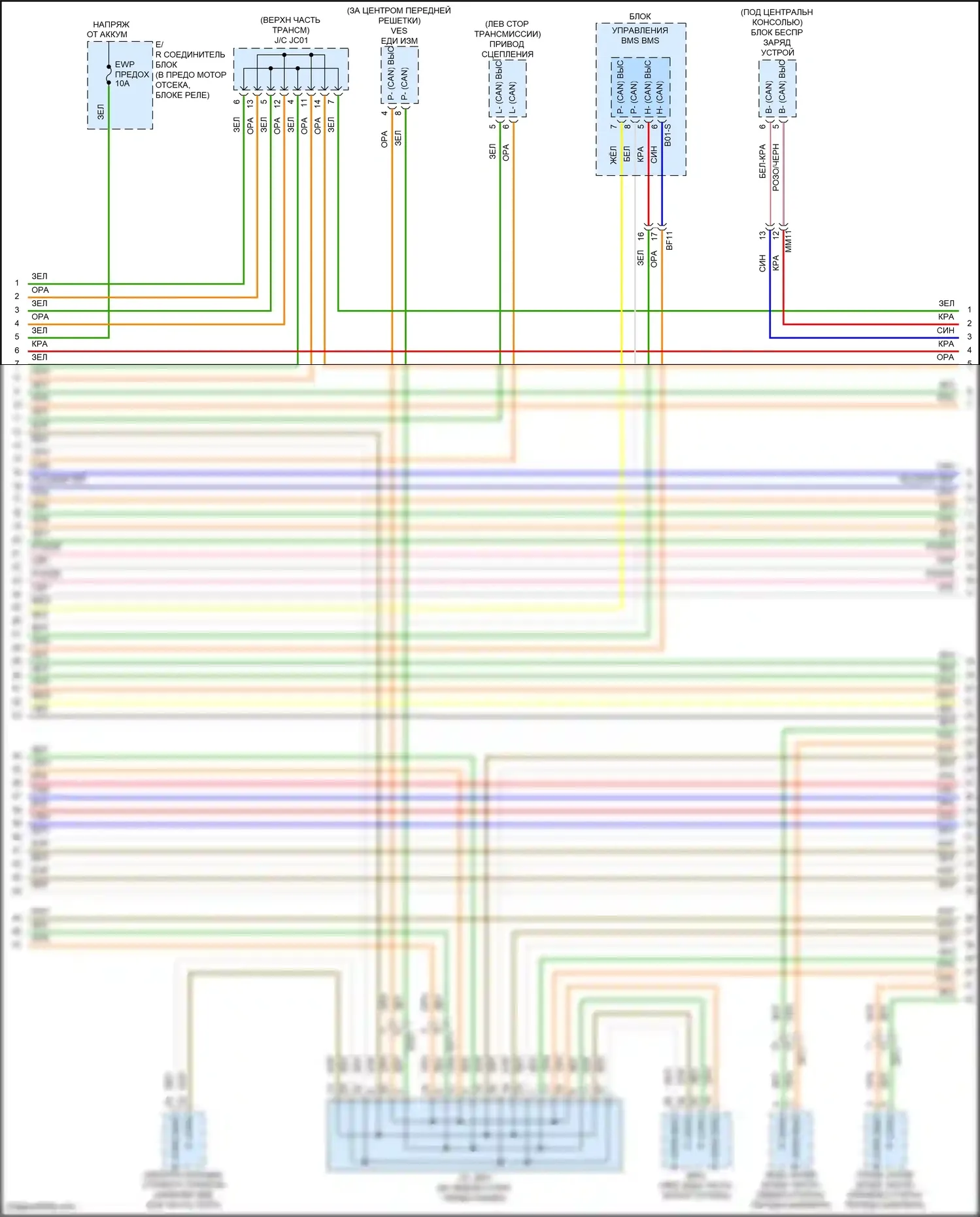 IONIQ Hyundai I (2016-2024): Can шина электросхема, гибридная (3 из 5) 