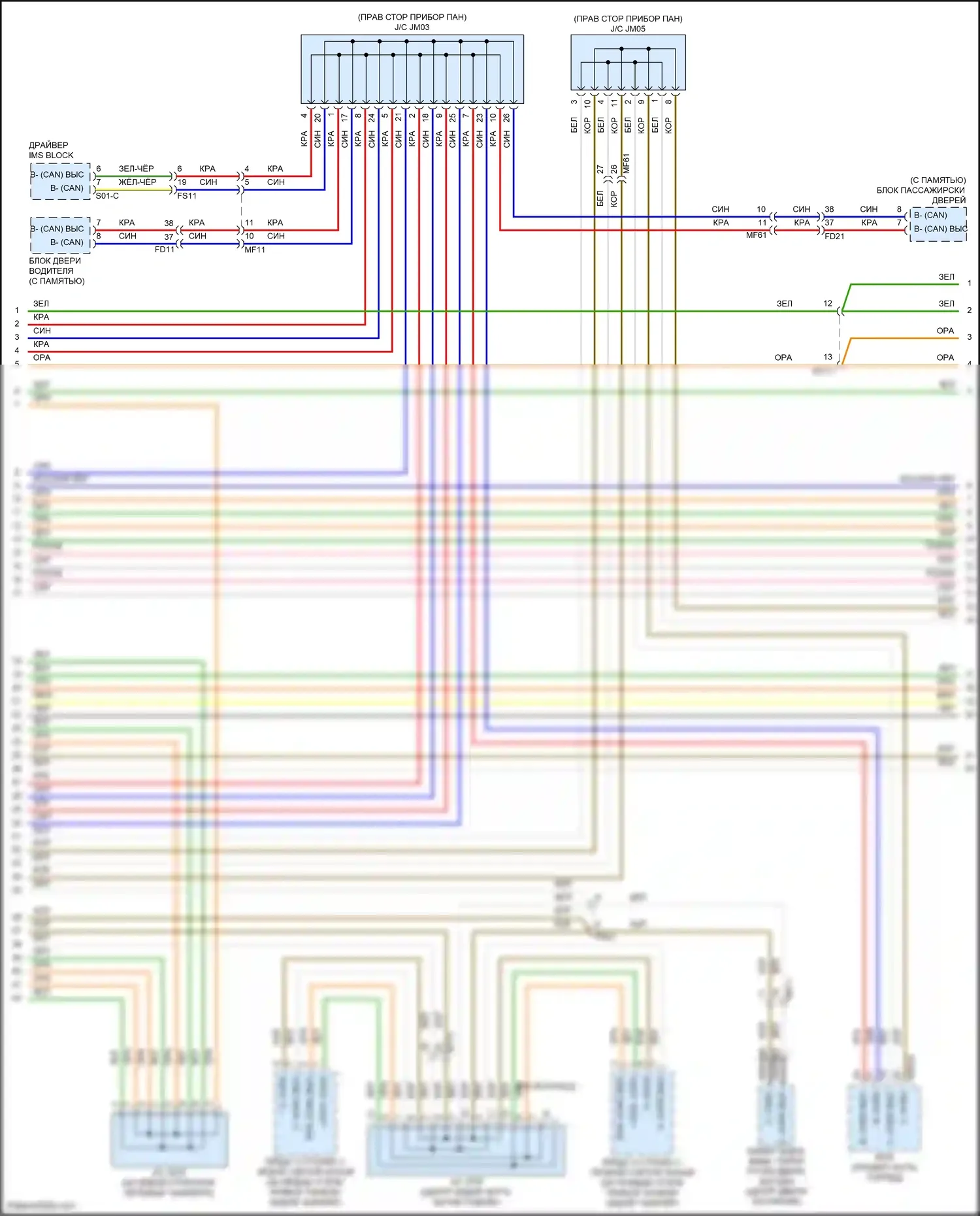 IONIQ Hyundai I (2016-2024): Can шина электросхема, гибридная (4 из 5) 