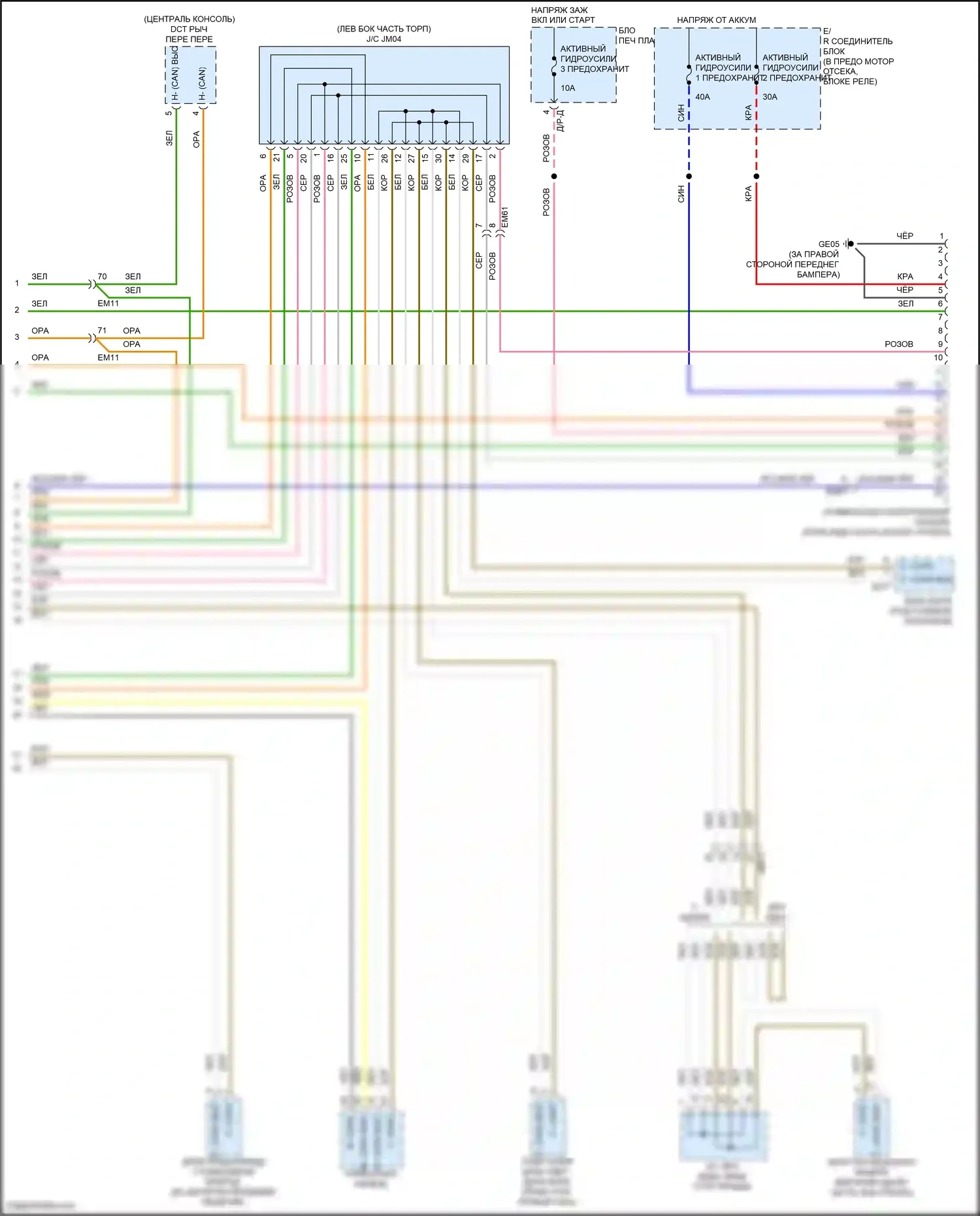IONIQ Hyundai I (2016-2024): Can шина электросхема, гибридная (5 из 5) 