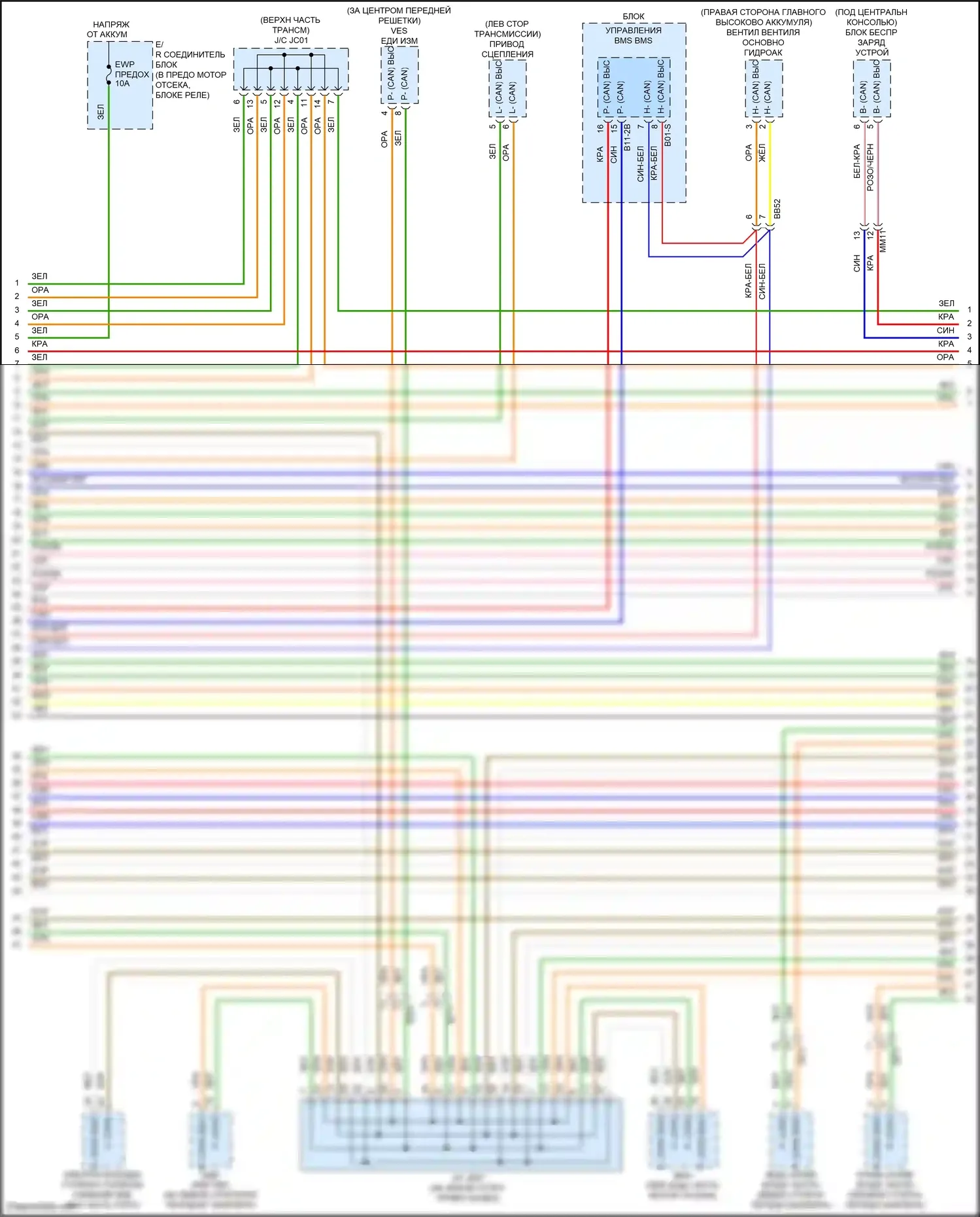 IONIQ Hyundai I (2016-2024): Can шина электросхема, подключаемый гибрид (3 из 5) 