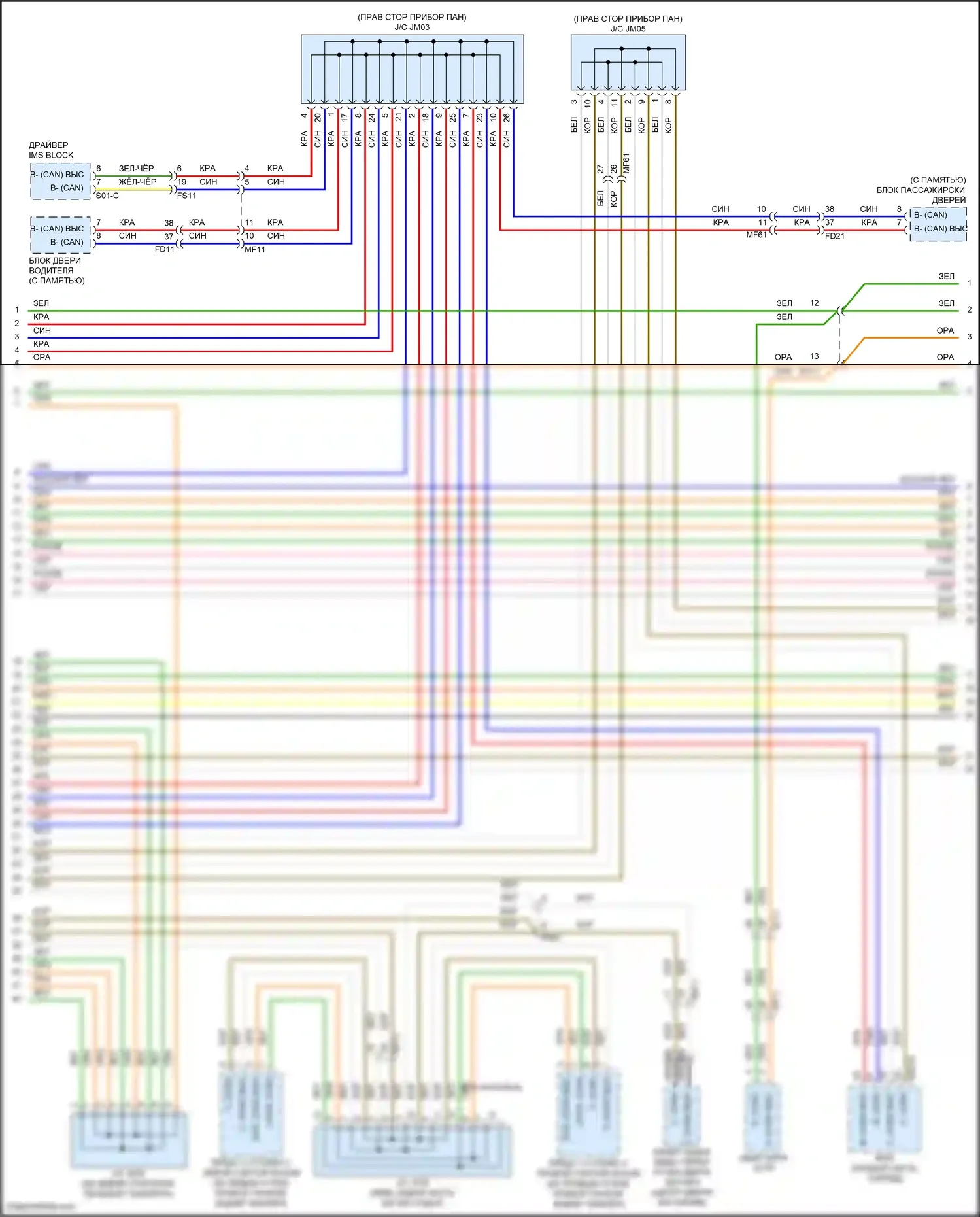 IONIQ Hyundai I (2016-2024): Can шина электросхема, подключаемый гибрид (4 из 5) 
