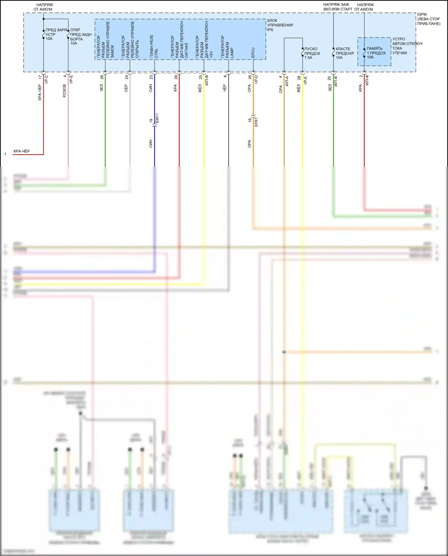 IONIQ Hyundai I (2016-2024): Электросхема двигателя электрическая, электросхема органов управления двигателем (12 из 14) 