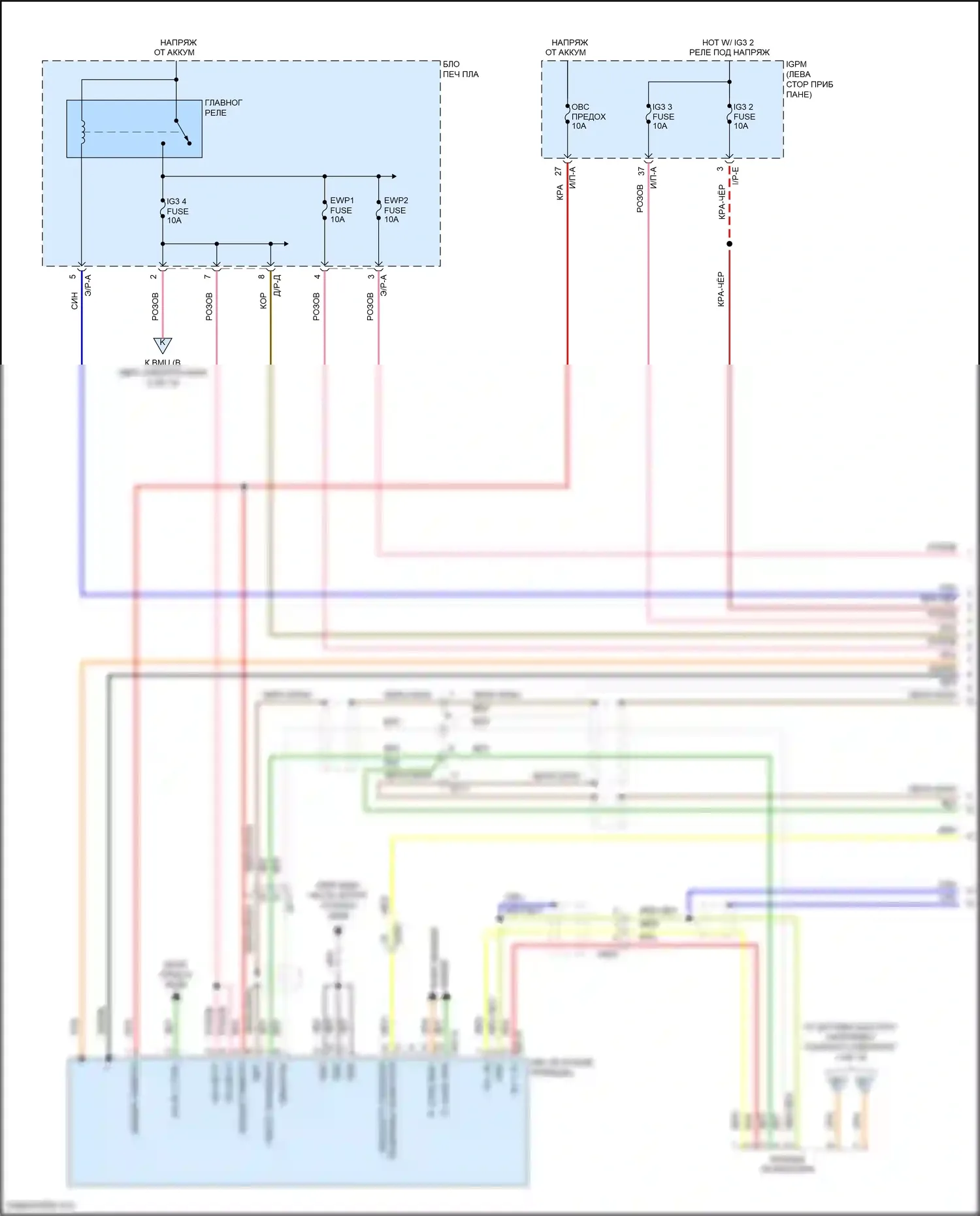 IONIQ Hyundai I (2016-2024): Электросхема двигателя электрическая, электросхема органов управления двигателем (9 из 14) 