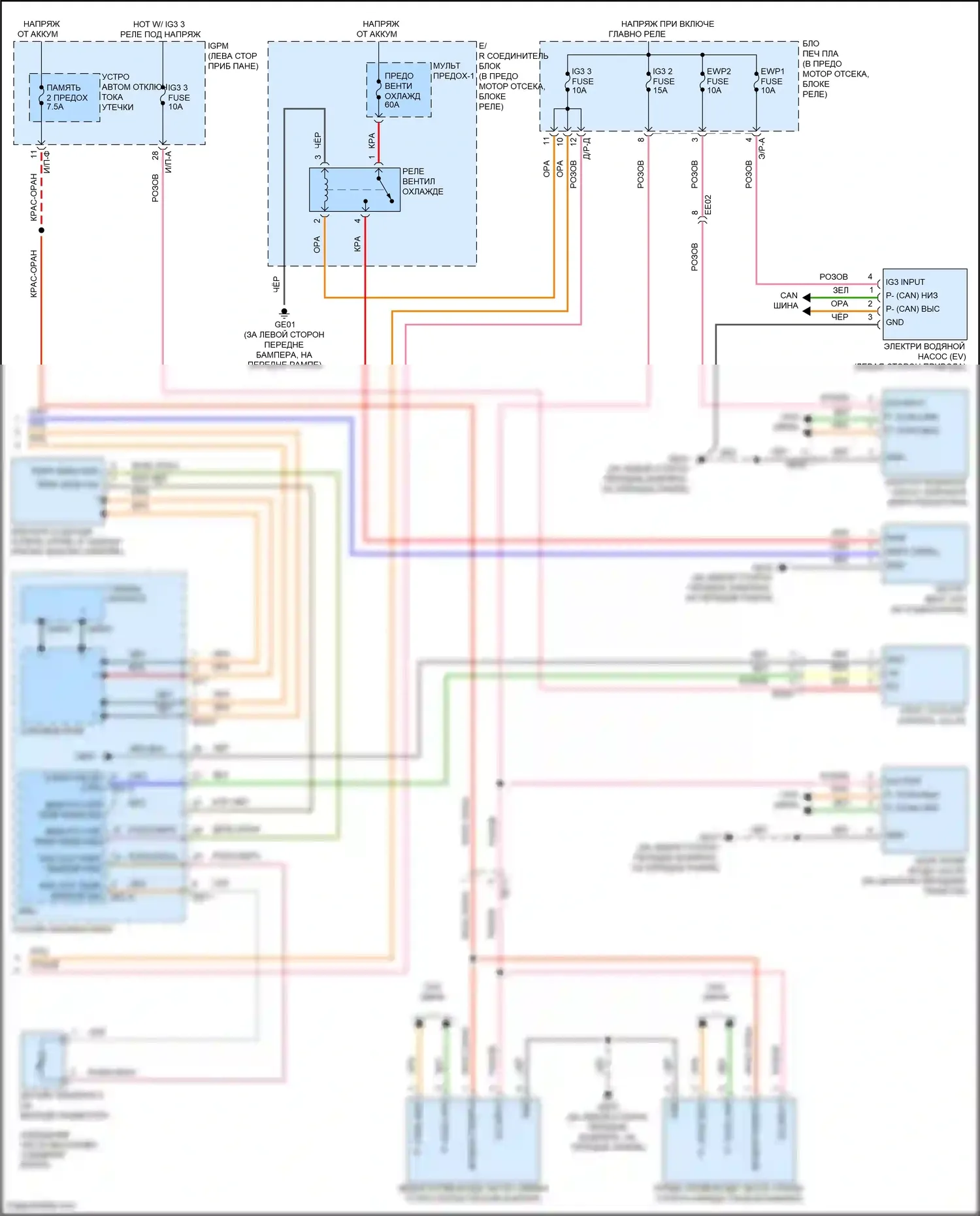 IONIQ Hyundai I (2016-2024): Электросхема климат контроля, электрическая (5 из 5) 