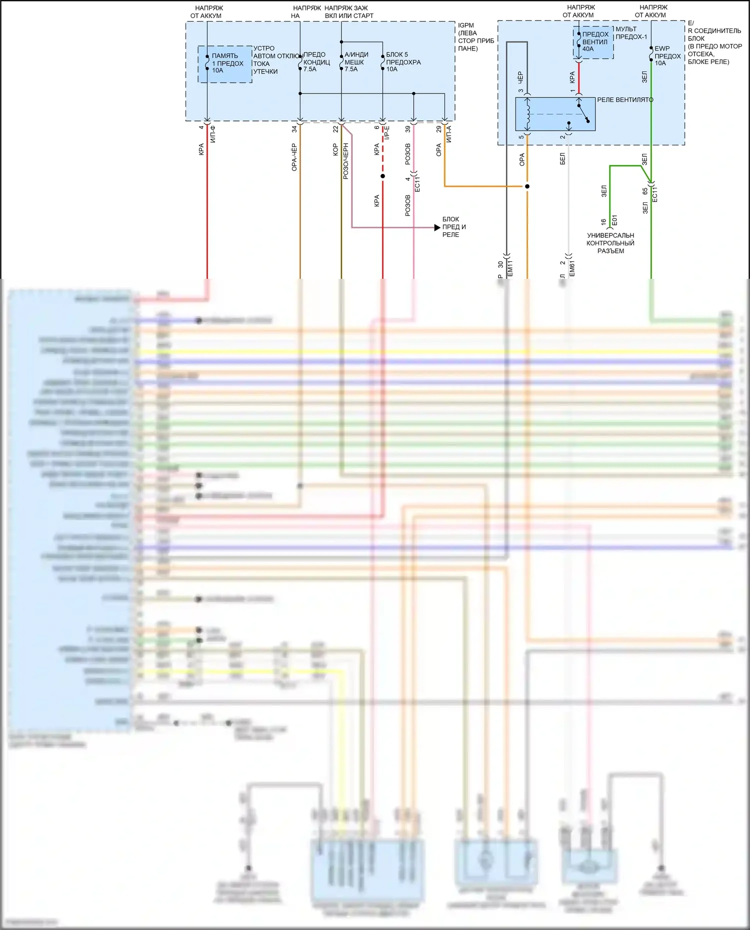 IONIQ Hyundai I (2016-2024): Электросхема климат контроля, гибрид (1 из 5) 
