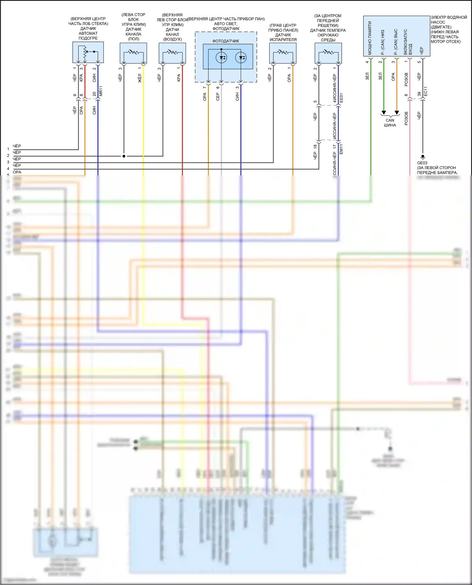 IONIQ Hyundai I (2016-2024): Электросхема климат контроля, подключаемый гибрид (3 из 5) 