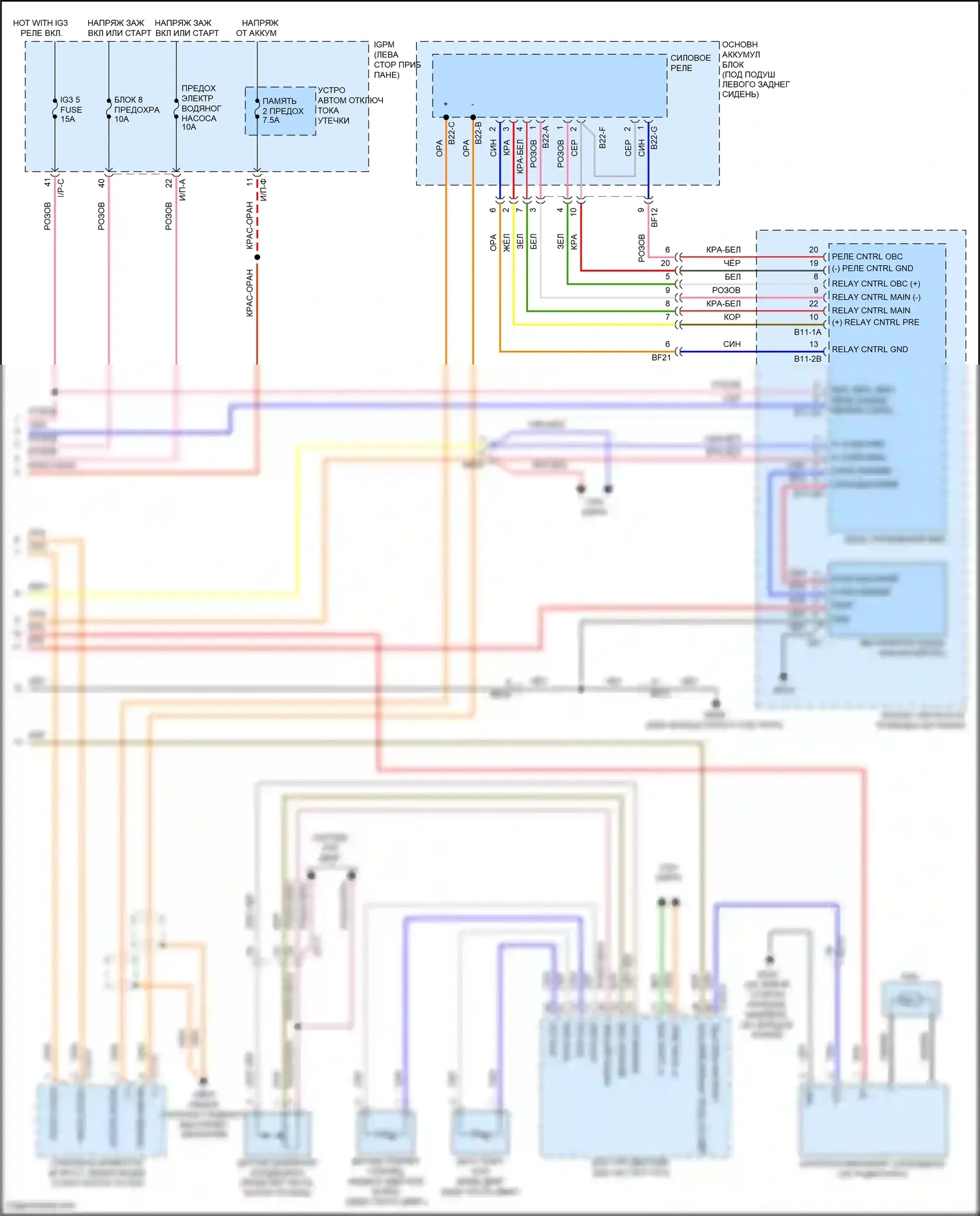 IONIQ Hyundai I (2016-2024): Электросхема климат контроля, подключаемый гибрид (5 из 5) 