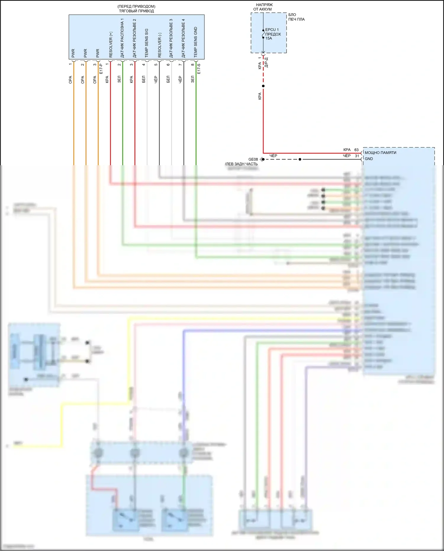 IONIQ Hyundai I (2016-2024): Электрическая электросхема коробки передач (2 из 2) 