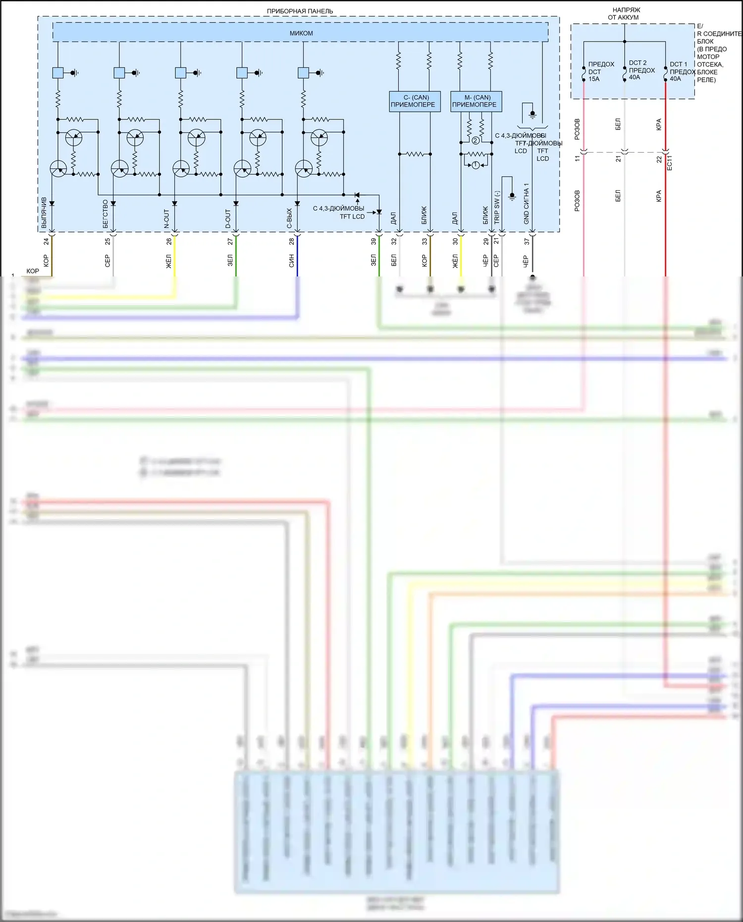 IONIQ Hyundai I (2016-2024): Электросхема коробки передач, гибрид (2 из 3) 