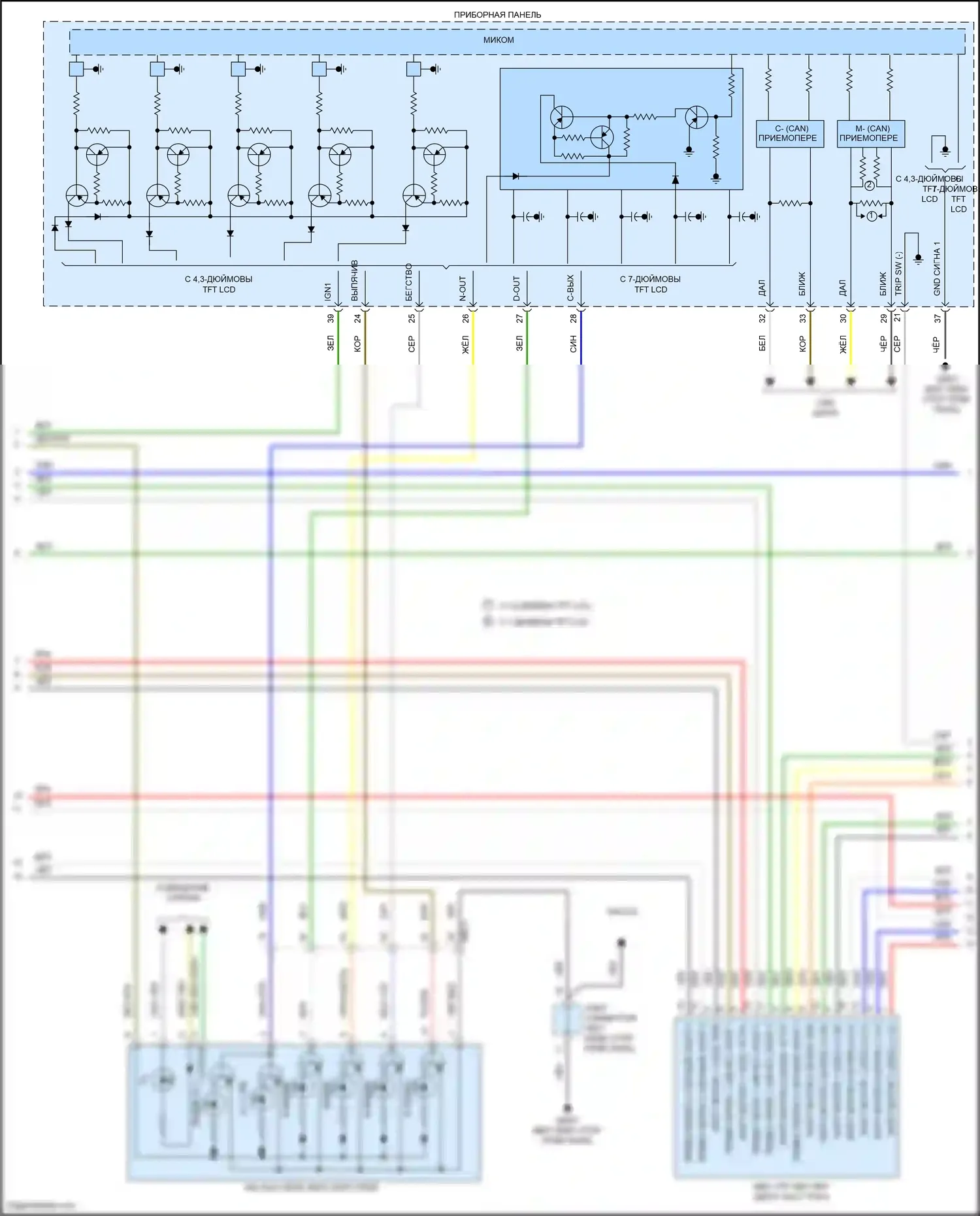 IONIQ Hyundai I (2016-2024): Электросхема коробки передач, подключаемый гибрид (2 из 3) 