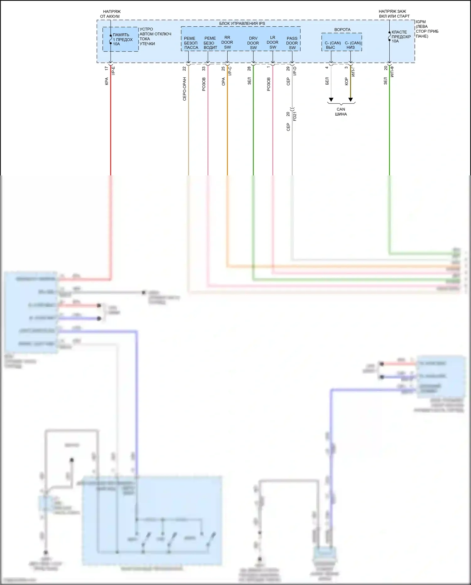 IONIQ Hyundai I (2016-2024): Электрическая электросхема (1 из 2) 