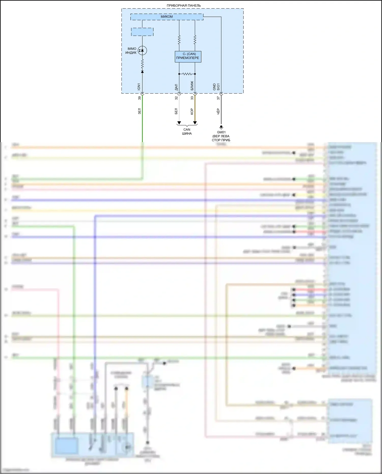 IONIQ Hyundai I (2016-2024): Электромонтажная электросхема иммобилайзера, электрическая с интеллектуальной системой ключей (3 из 3) 