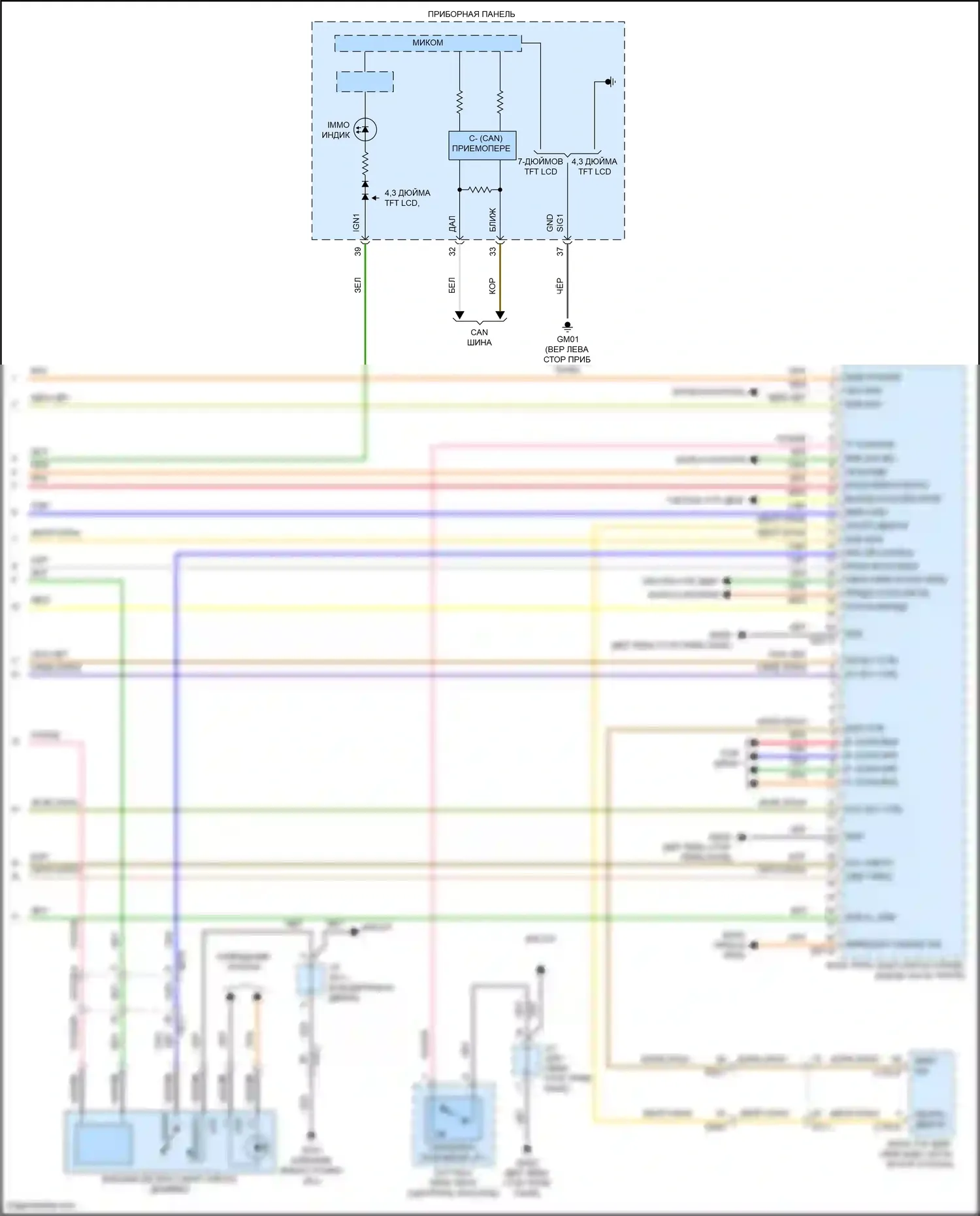 IONIQ Hyundai I (2016-2024): Электросхема иммобилайзера, за исключением электрической с интеллектуальной системой ключей (3 из 3) 