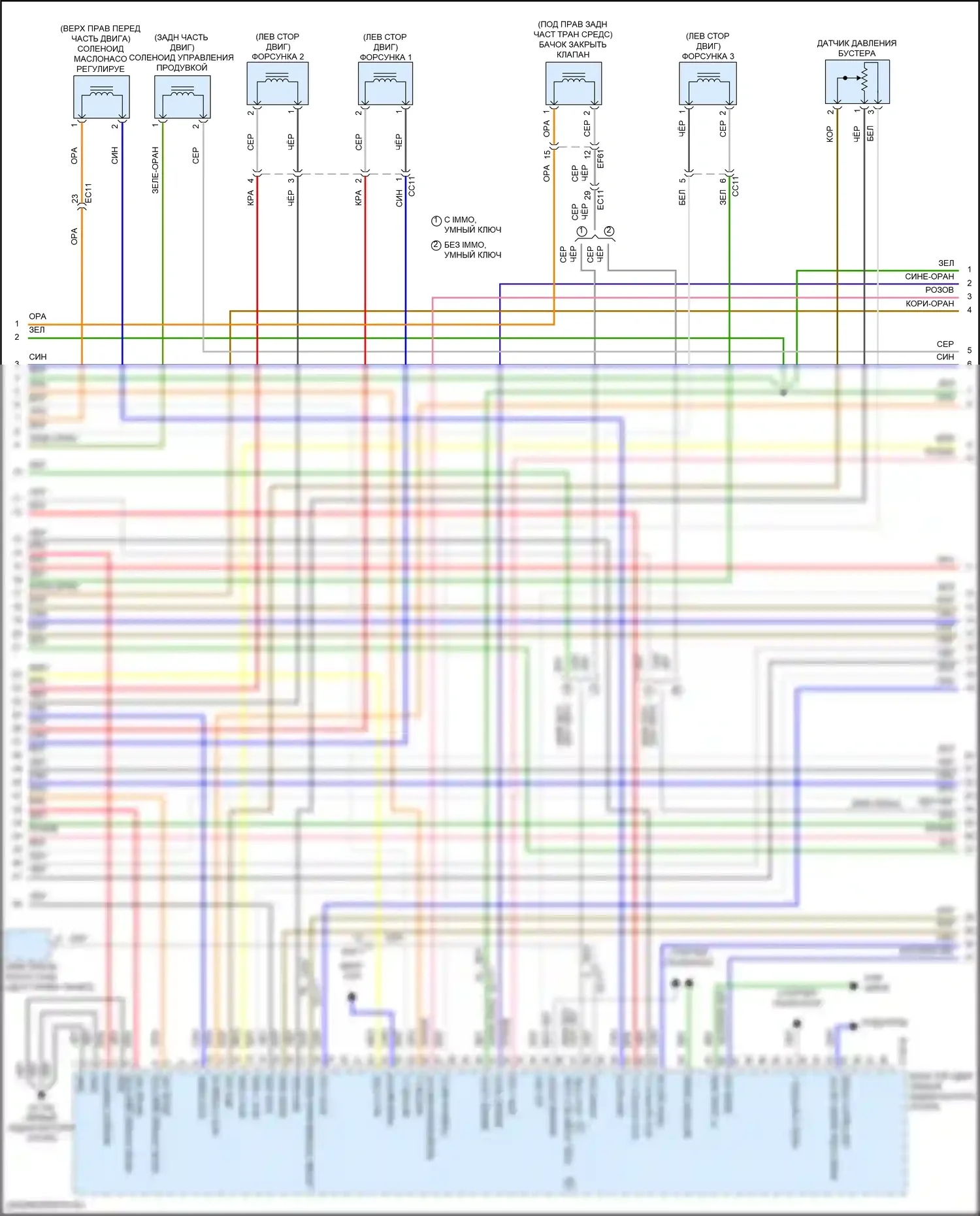 Kona Hyundai I рестайлинг (2020-2024): Электросхема двигателя 1,6л турбо (5 из 7) 