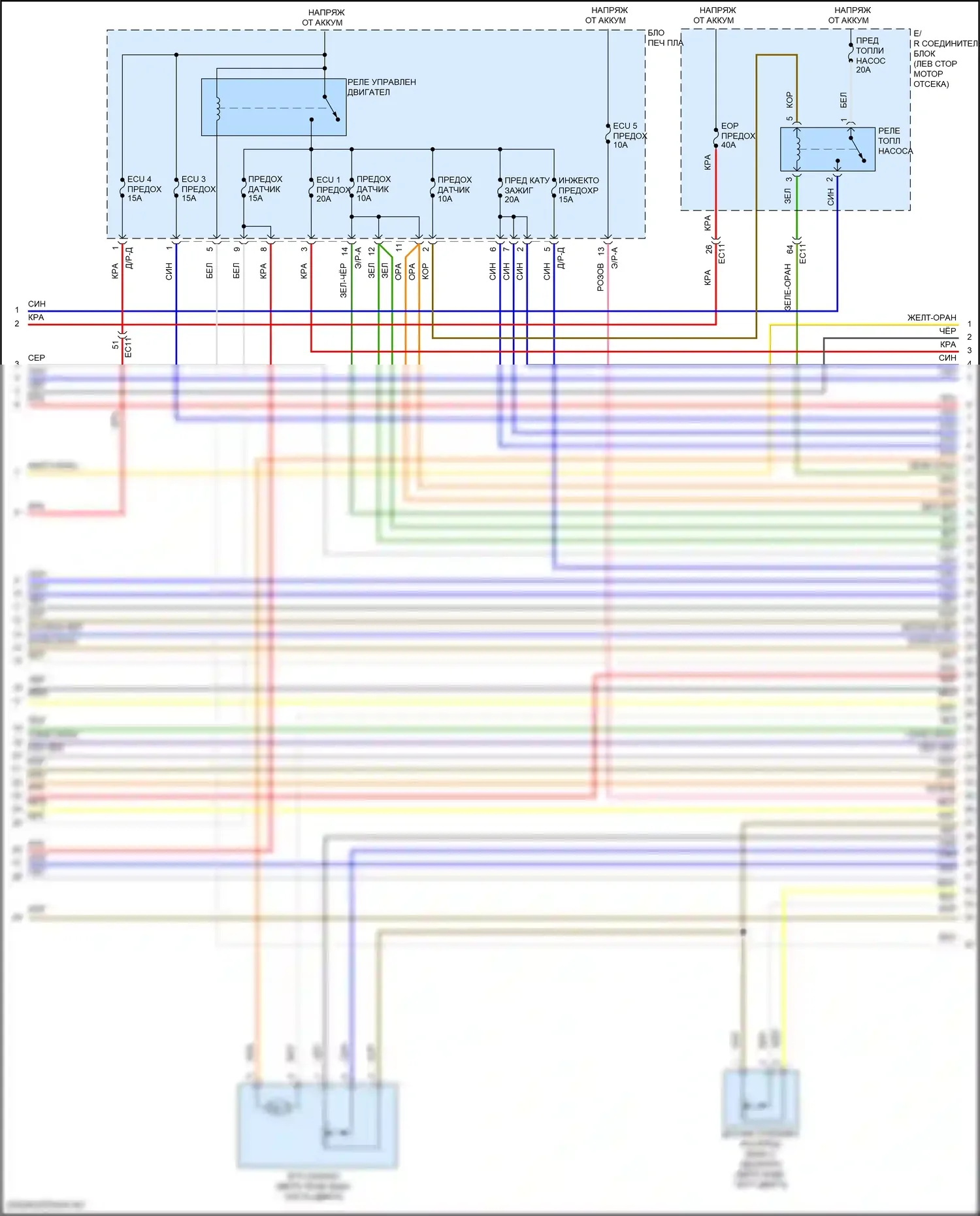 Kona Hyundai I рестайлинг (2020-2024): Электросхема двигателя 2.0l (5 из 8) 