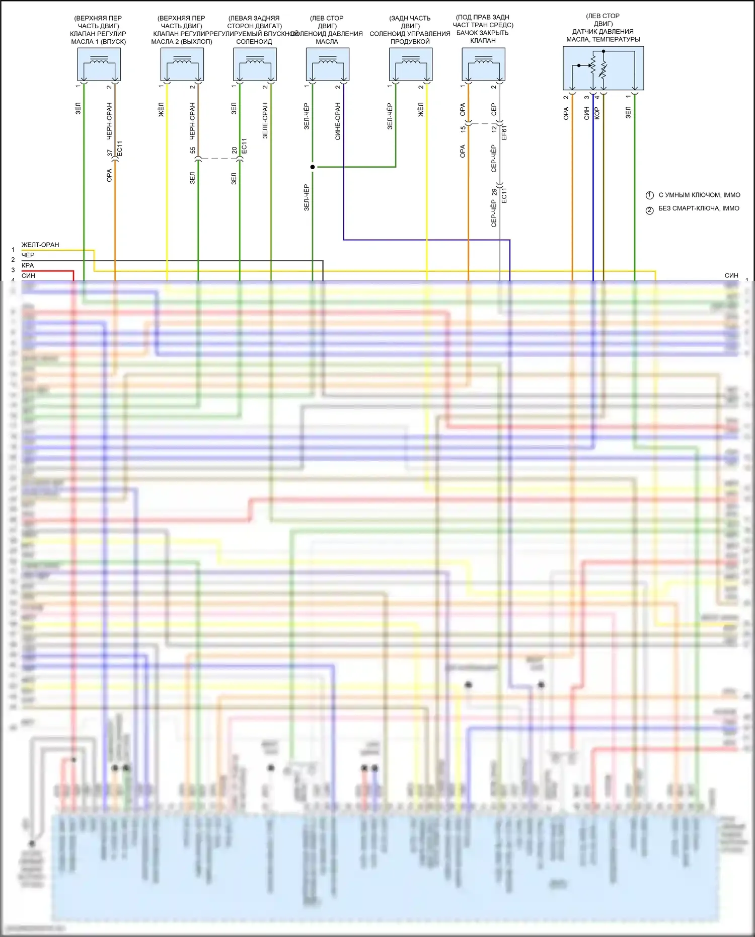 Kona Hyundai I рестайлинг (2020-2024): Электросхема двигателя 2.0l (6 из 8) 