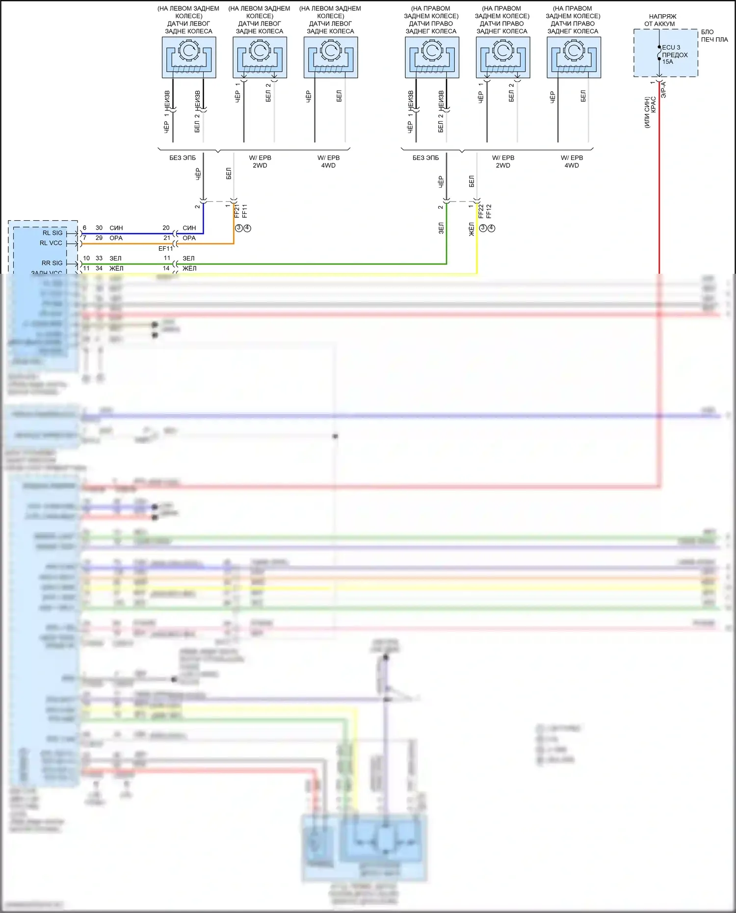 Kona Hyundai I рестайлинг (2020-2024): Электросхема круиз-контроля (1 из 3) 