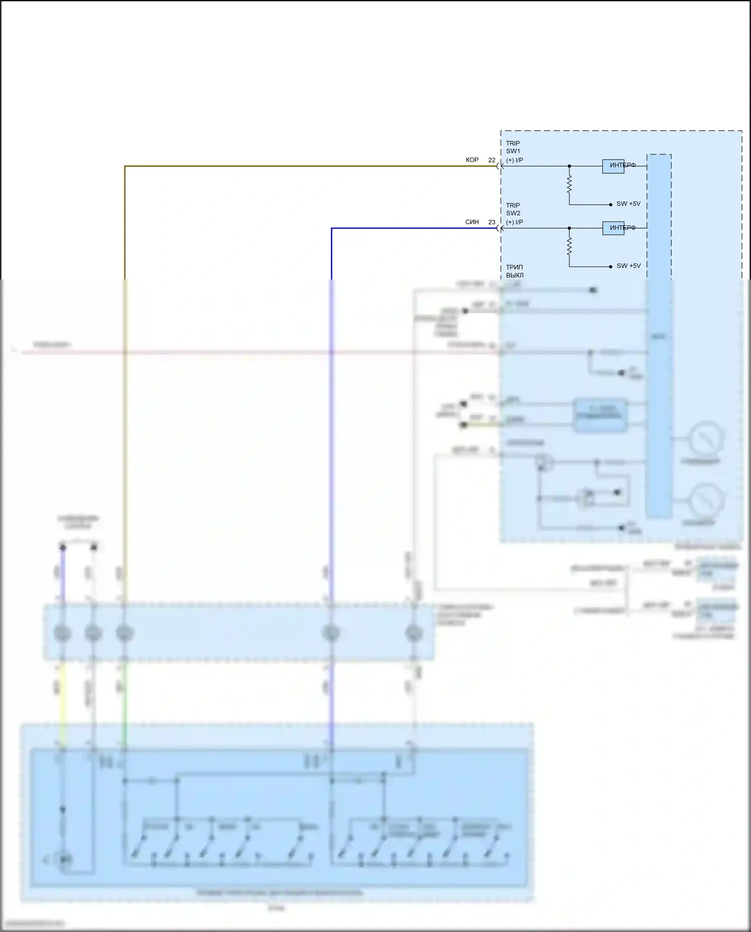 Kona Hyundai I рестайлинг (2020-2024): Электросхема круиз-контроля (3 из 3) 