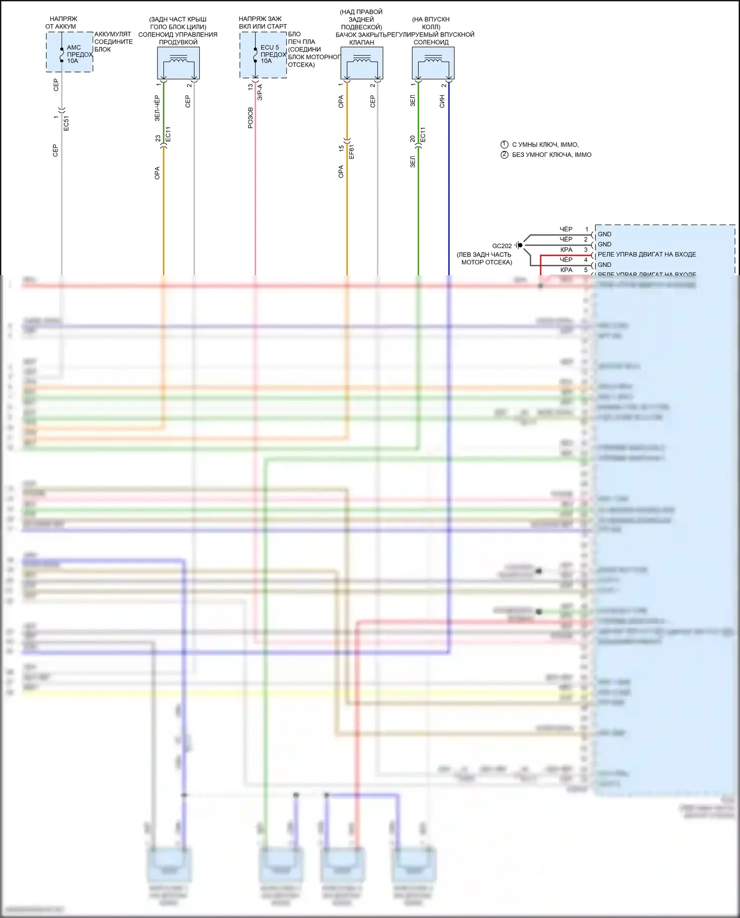 Kona Hyundai I (2017-2021): Электросхема двигателя 2.0l (7 из 7) 