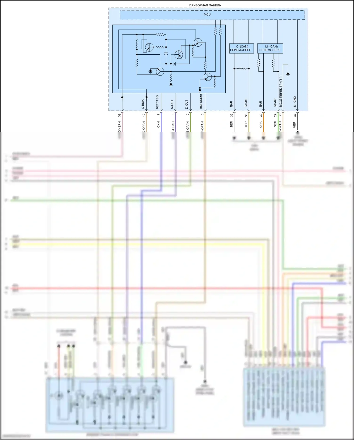 Kona Hyundai I (2017-2021): 1,6л турбо, электросхема автоматической коробки передач (2 из 3) 