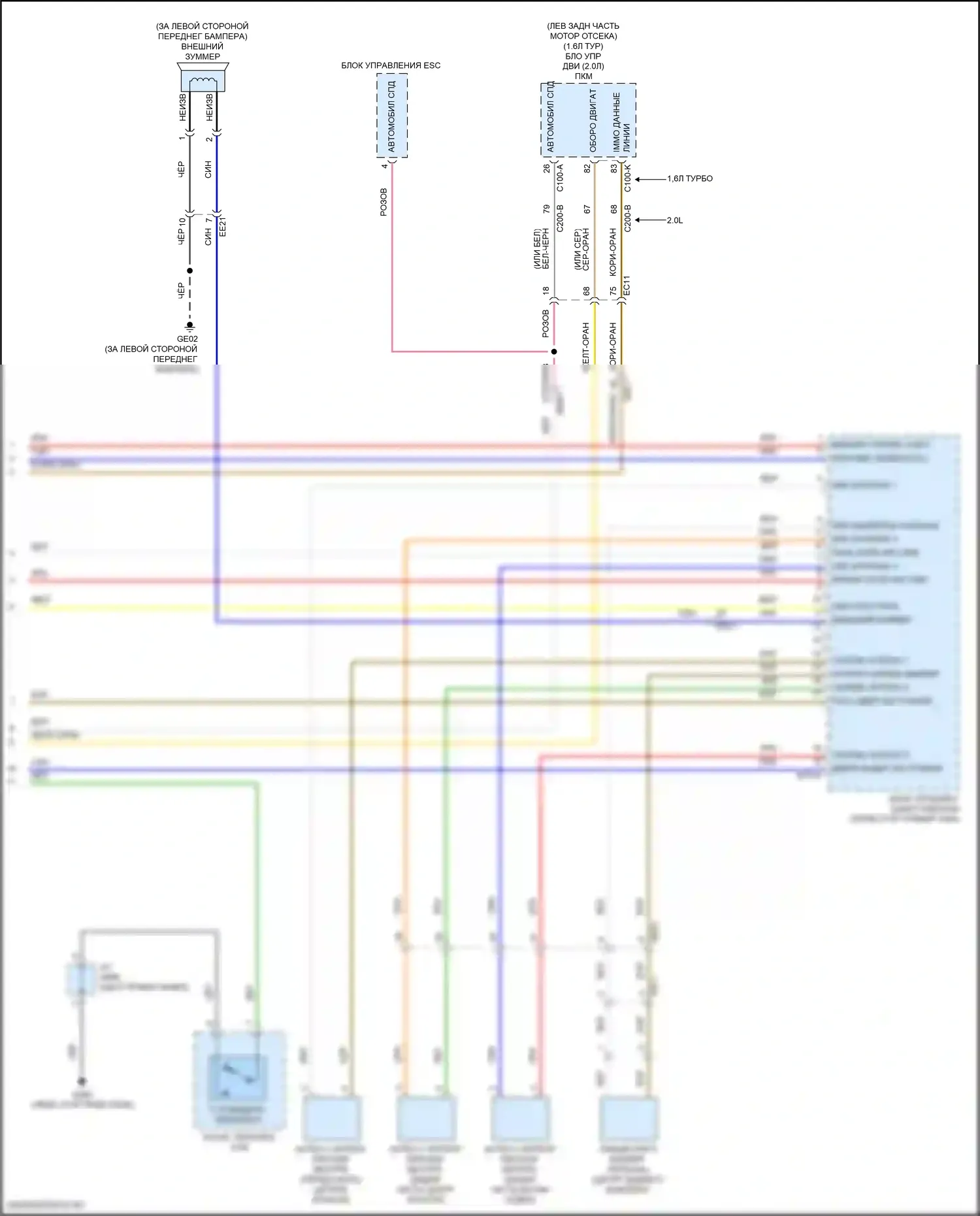 Kona Hyundai I (2017-2021): Электросхема иммобилайзера, с интеллектуальной системой ключей (3 из 3) 