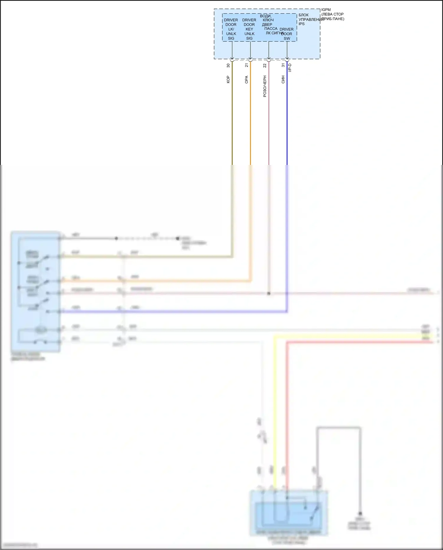 Kona Hyundai I (2017-2021): Электросхема защиты от взлома (1 из 3) 
