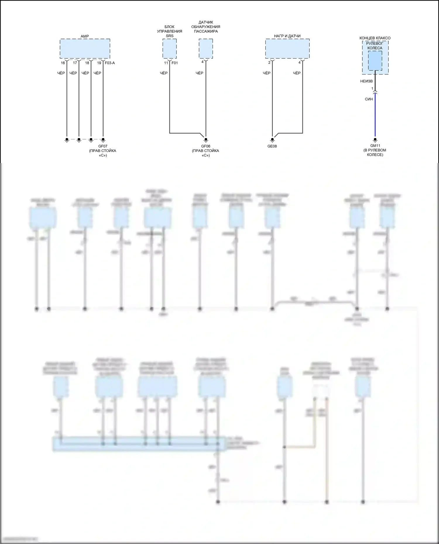 Kona Hyundai I (2017-2021): Электросхема распределения массы (7 из 7) 