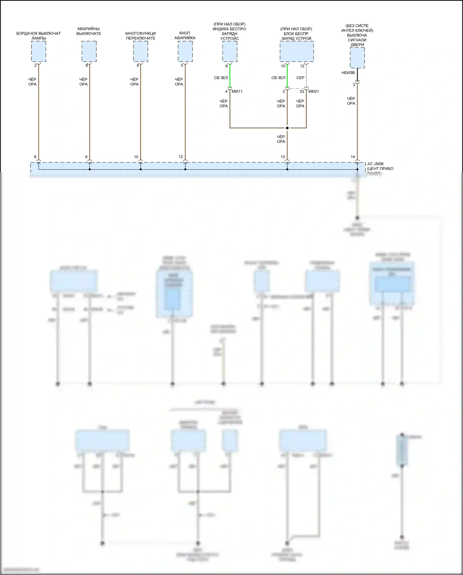 Kona Hyundai I (2017-2021): Электросхема разводки массы (2 из 7) 