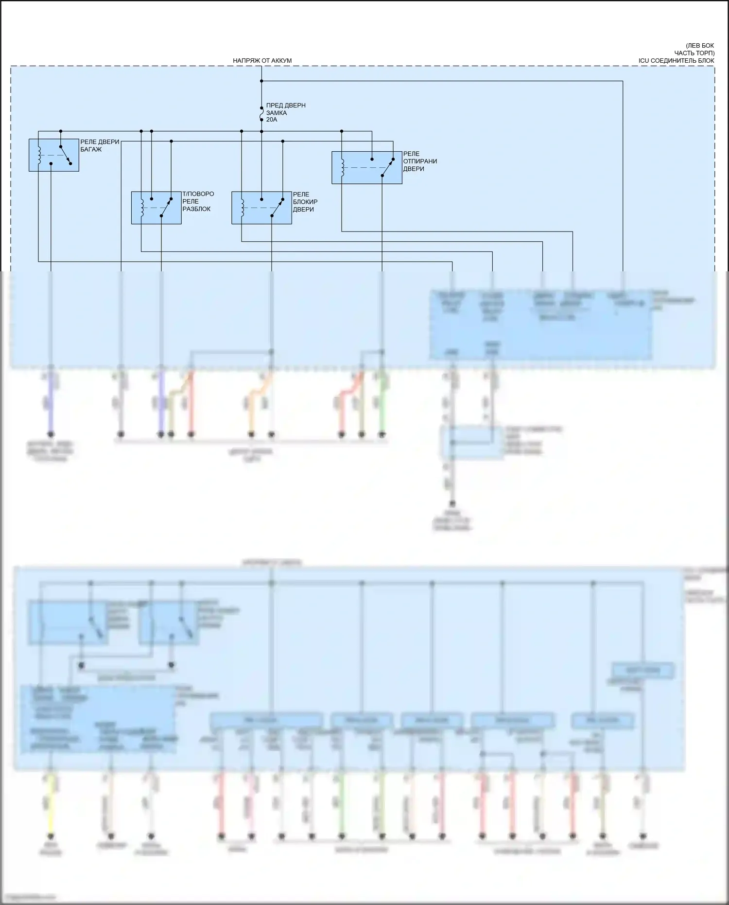Palisade Hyundai I рестайлинг (2022-2024): Электросхема блока управления ips (1 из 3) 