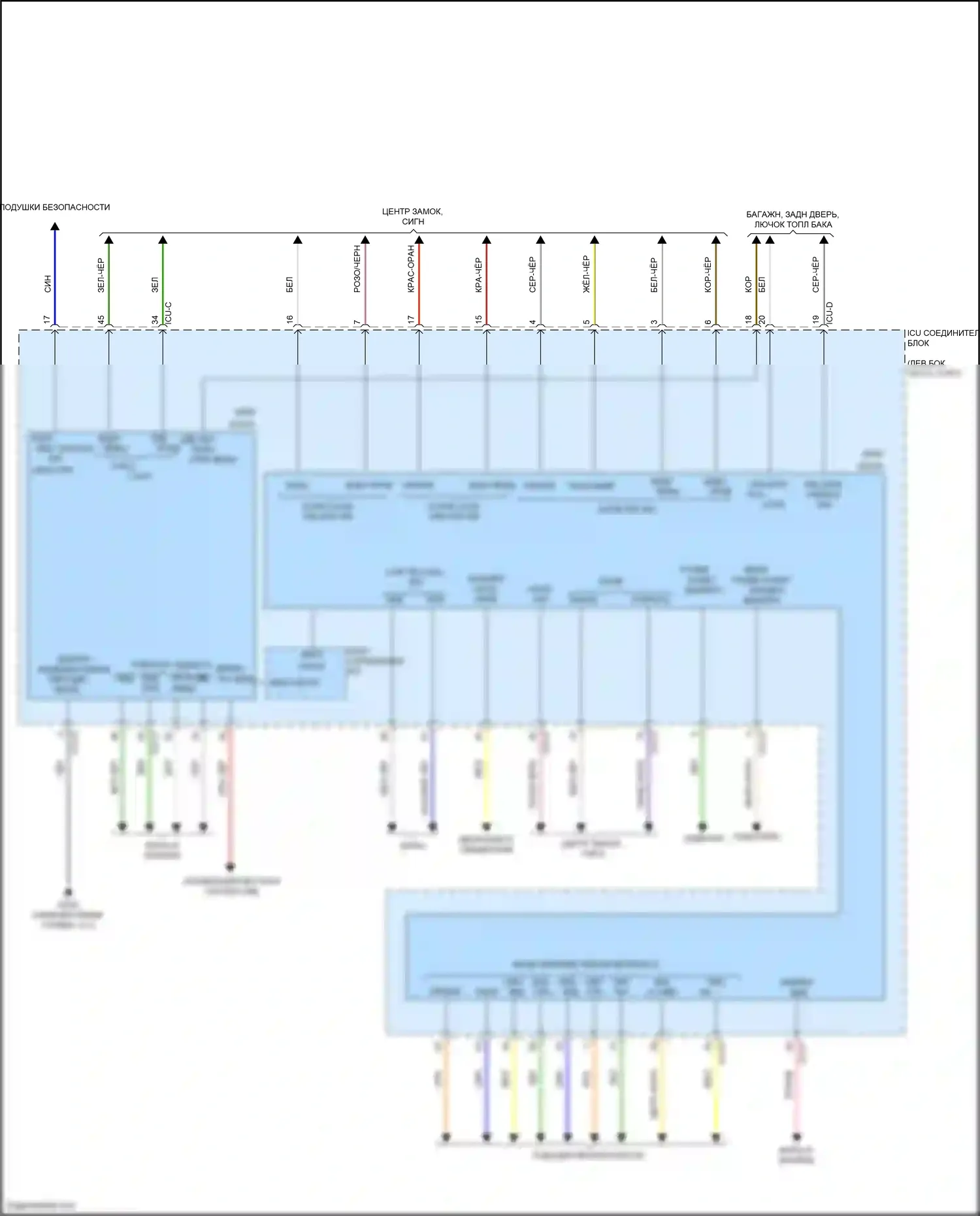 Palisade Hyundai I рестайлинг (2022-2024): Электросхема блока управления ips (3 из 3) 