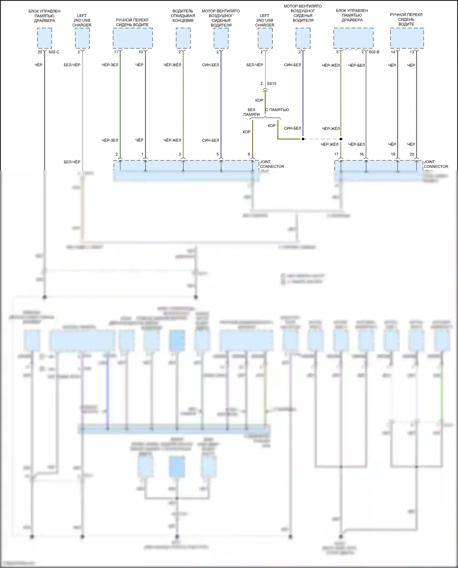 Palisade Hyundai I (2018-2022): Электросхема разводки массы (4 из 7) 