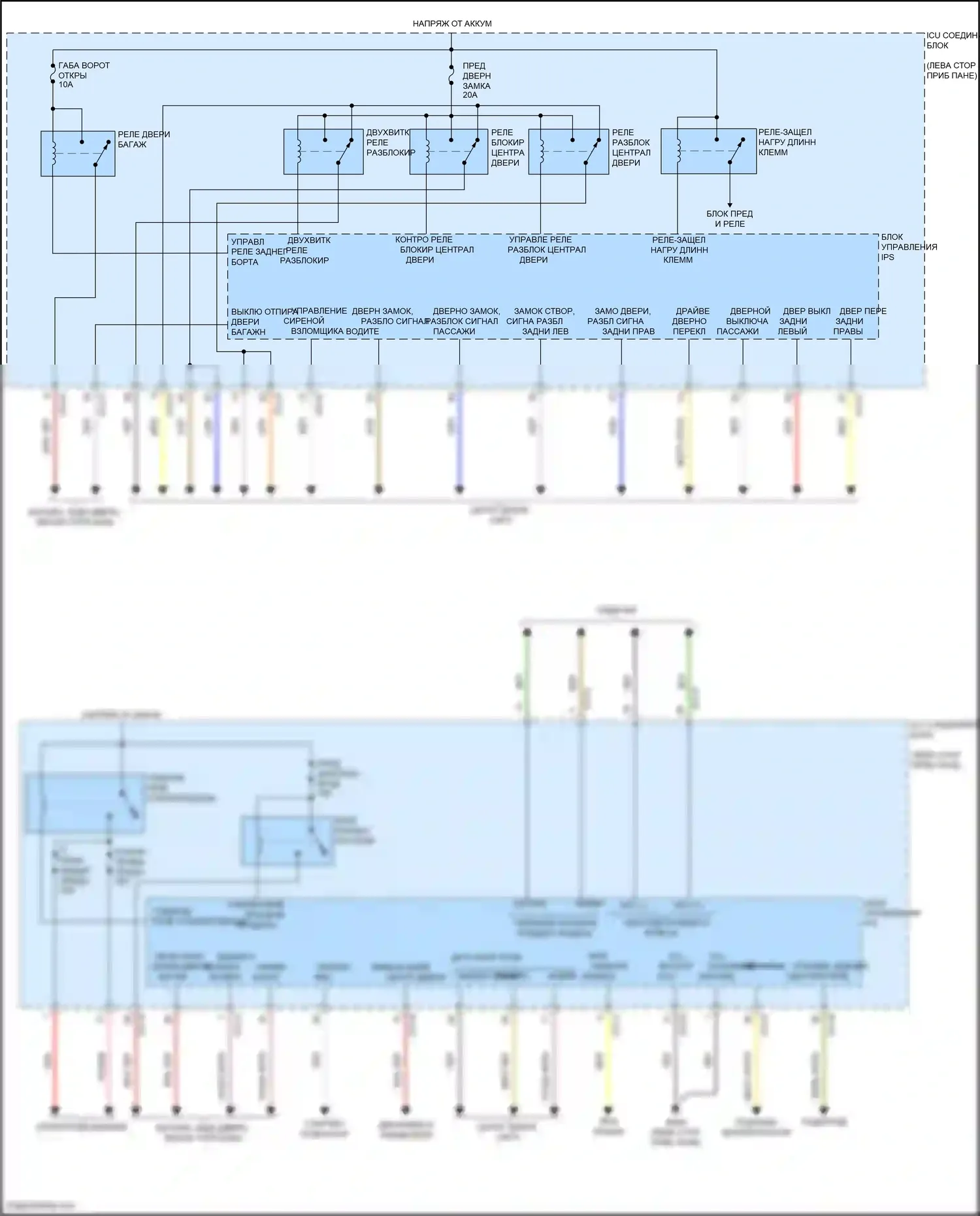 Santa Cruz Hyundai I (2021-2024): Электросхема блока управления ips (1 из 3) 