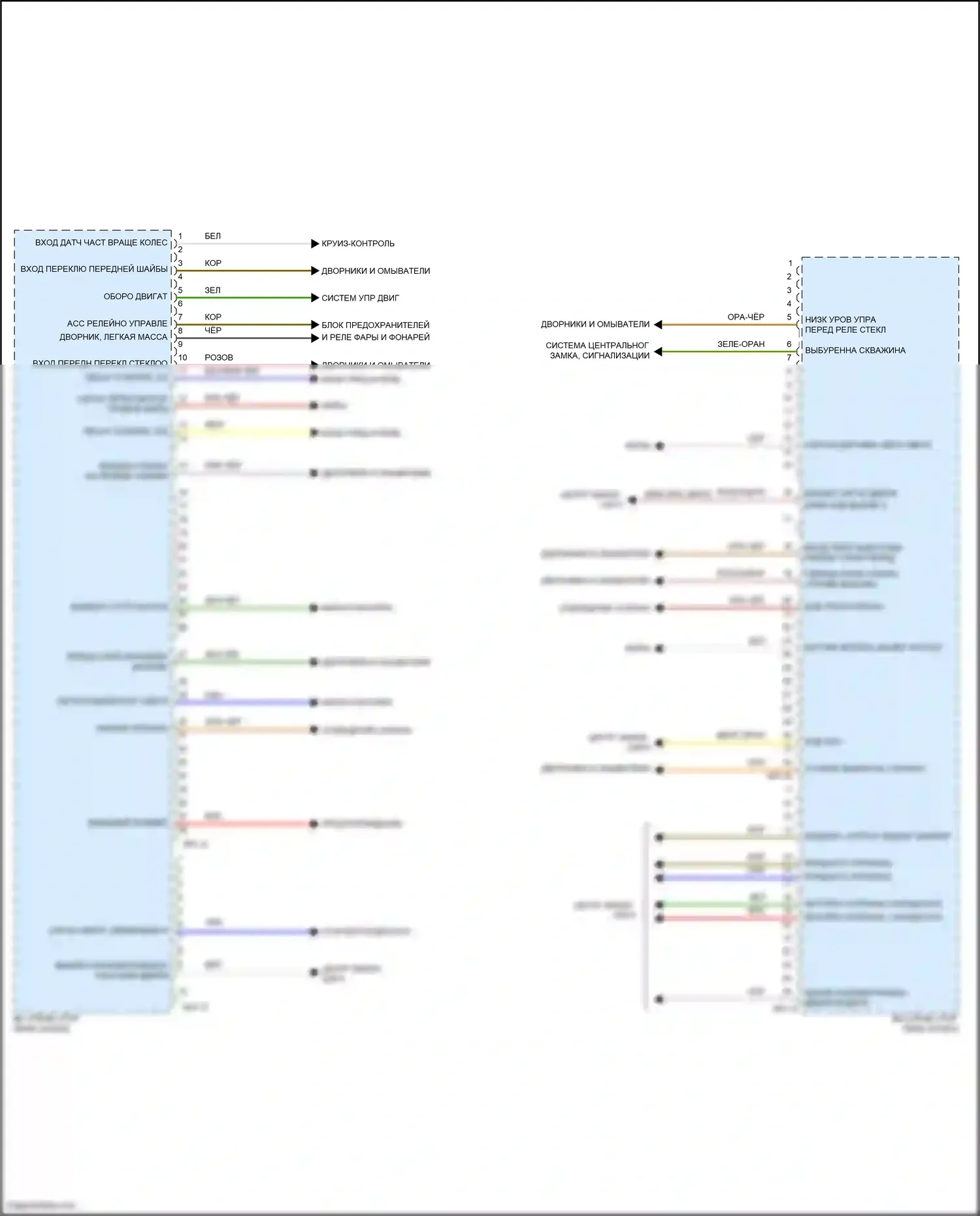 Santa Cruz Hyundai I (2021-2024): Электросхема блока встроенного управления (2 из 2) 
