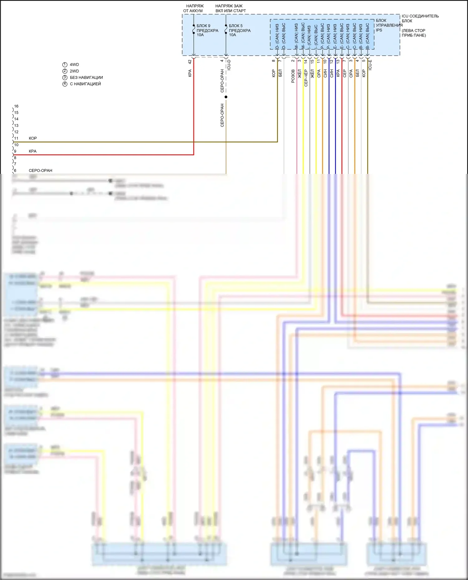 Santa Cruz Hyundai I (2021-2024): Can шина электросхема (1 из 5) 