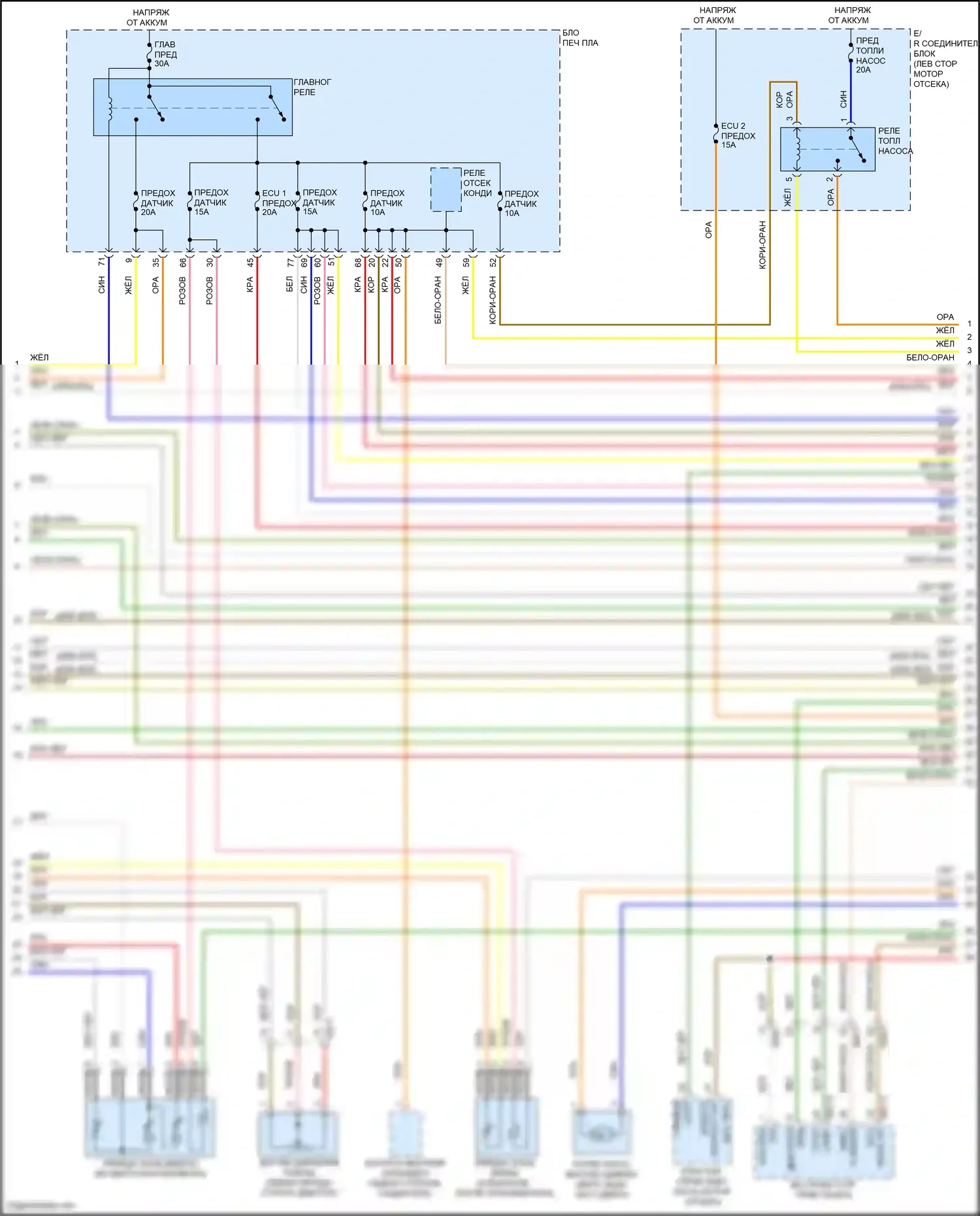 Santa Cruz Hyundai I (2021-2024): Электросхема двигателя 2.5l (5 из 8) 