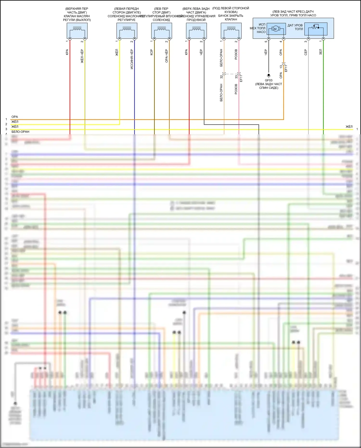 Santa Cruz Hyundai I (2021-2024): Электросхема двигателя 2.5l (6 из 8) 