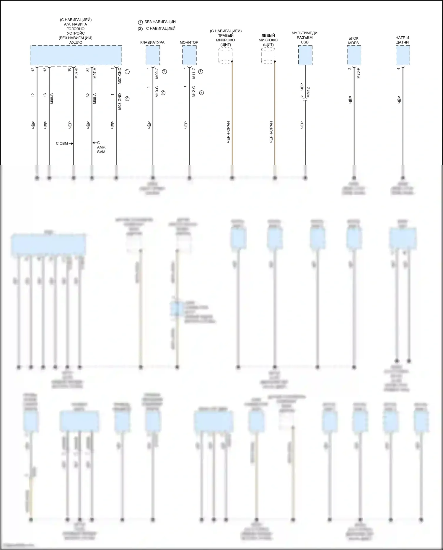 Santa Cruz Hyundai I (2021-2024): Электросхема точек подключения масс (2 из 5) 