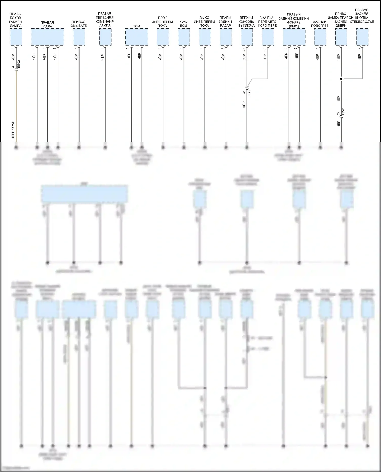 Santa Cruz Hyundai I (2021-2024): Электросхема точек подключения масс (5 из 5) 