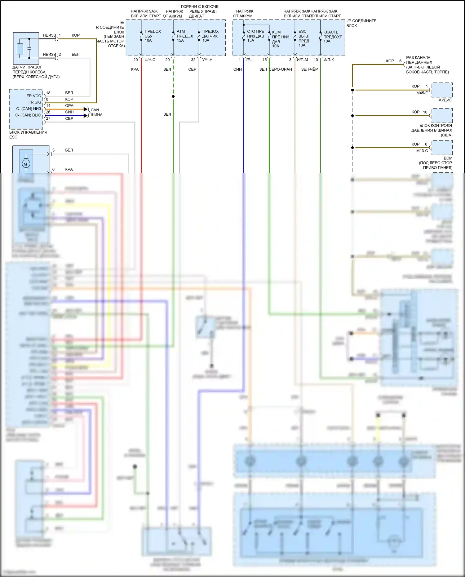 Santa Fe Hyundai II рестайлинг (2010-2012): 2.4l, электросхема круиз-контроля 