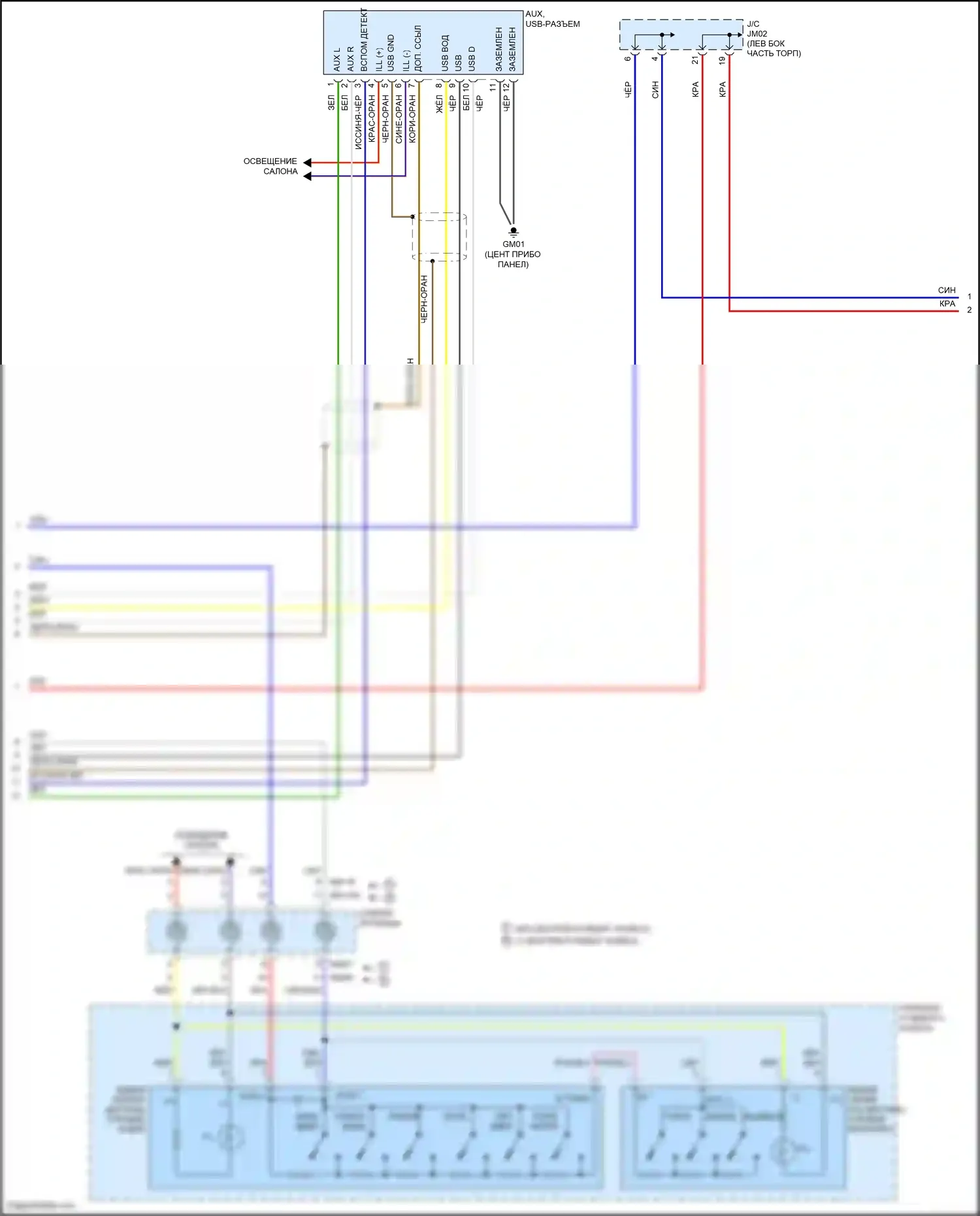 Santa Fe Hyundai III рестайлинг (2015-2018): Магнитола, без навигации, стандартная, с усилителем mobis (2 из 3) 
